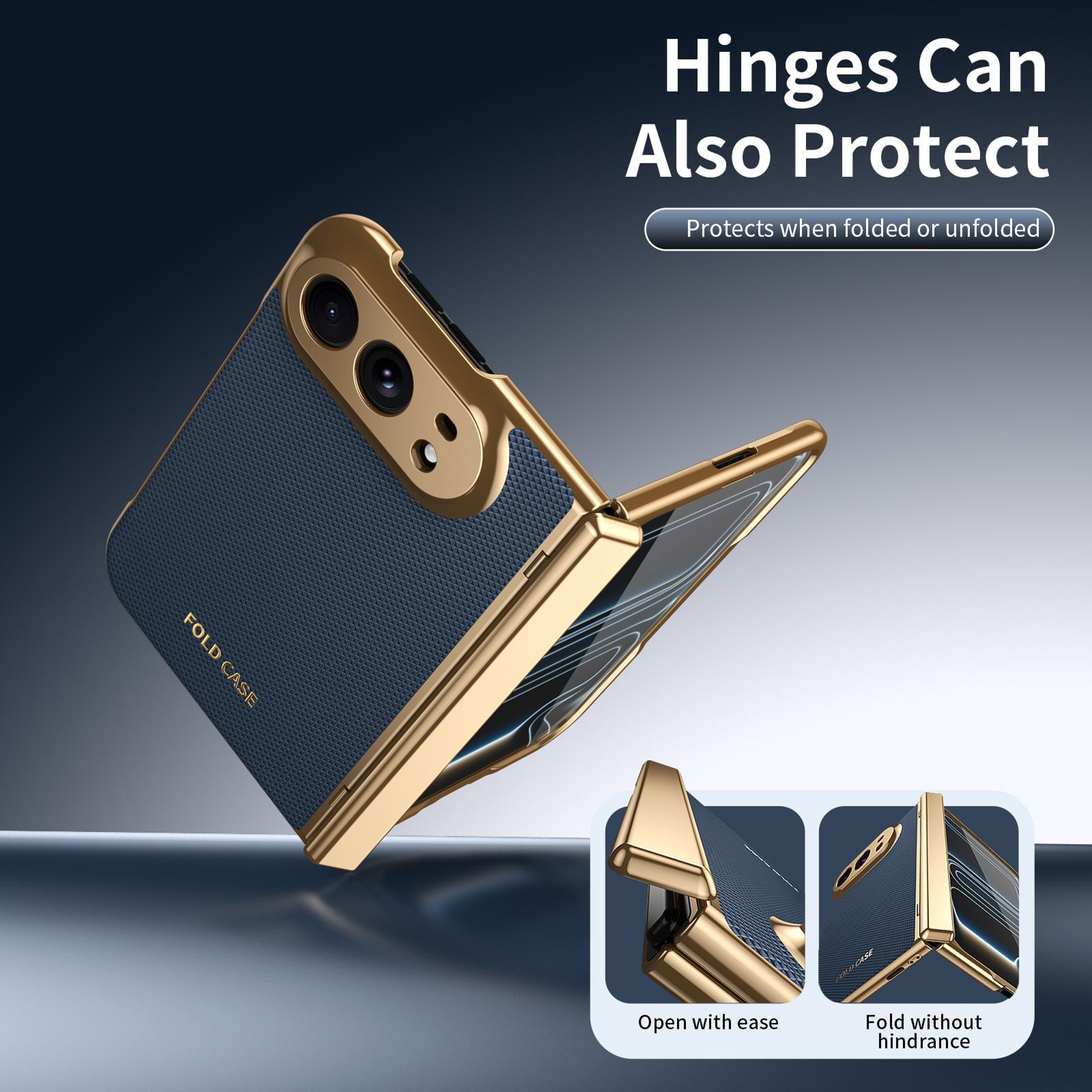 Premium iPhone Duo Case with Vegan Leather, Tempered Glass and Hinge Protection – view 4