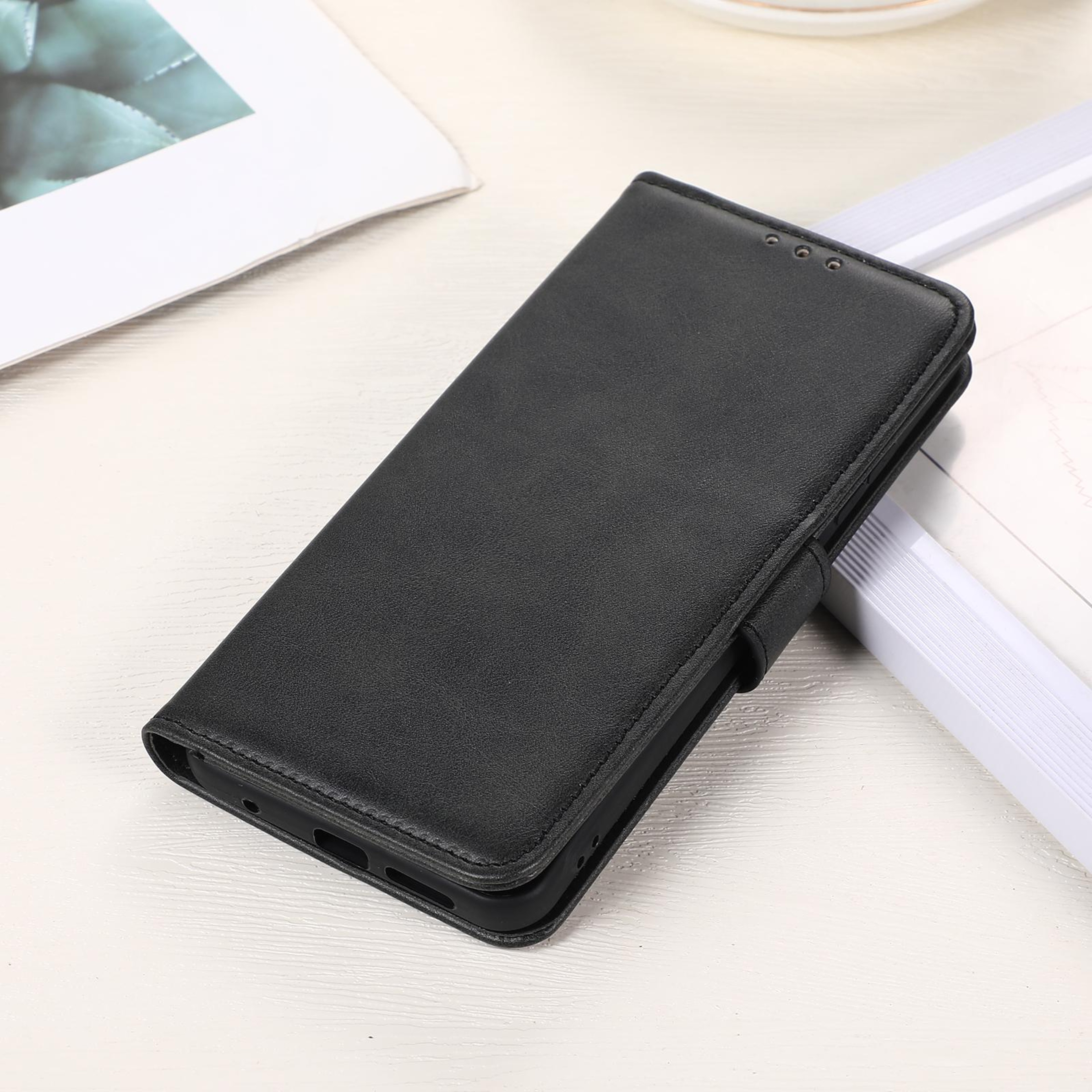 IPhone 18 Pro Max Wallet Case With CowTexture PU Leather Card Holder And Kickstand 1