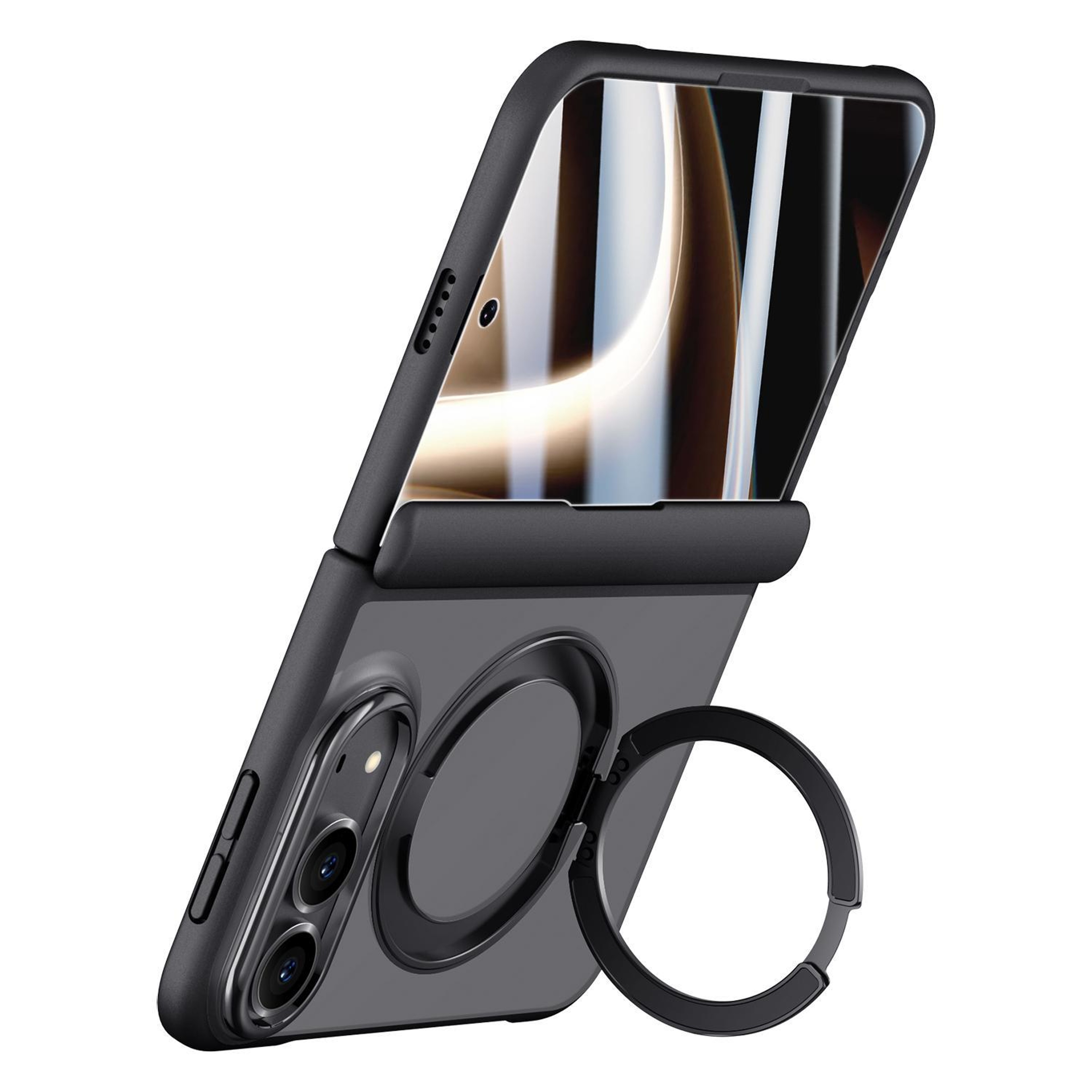 IPhone Duo Case Magnetic Phone Case Case With Screen Protector 360 Rotating Stand Case Wireless Cha 3