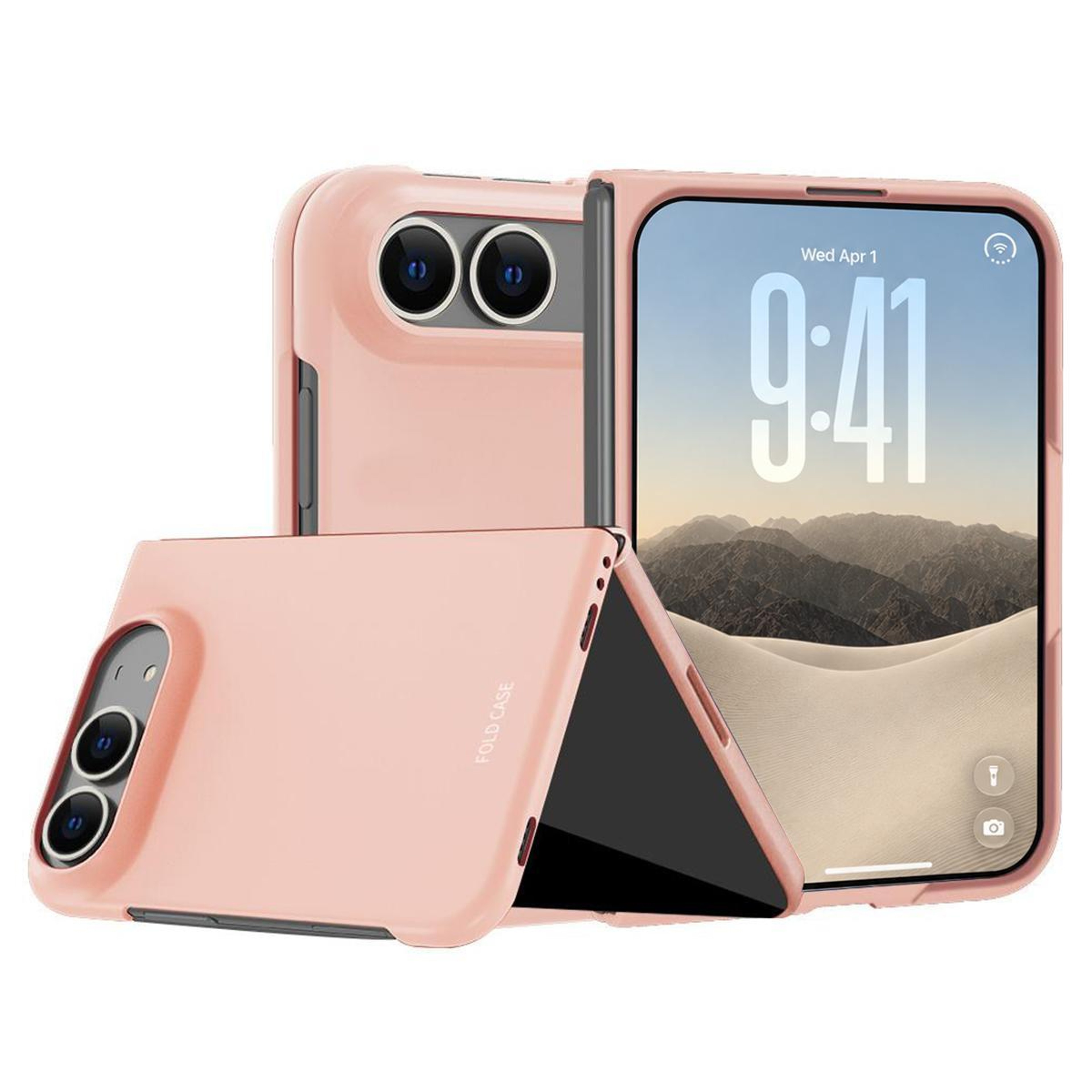 iPhone Duo Skinfeel Shockproof Case with Electroplated Finish and Flip Stand – view 9