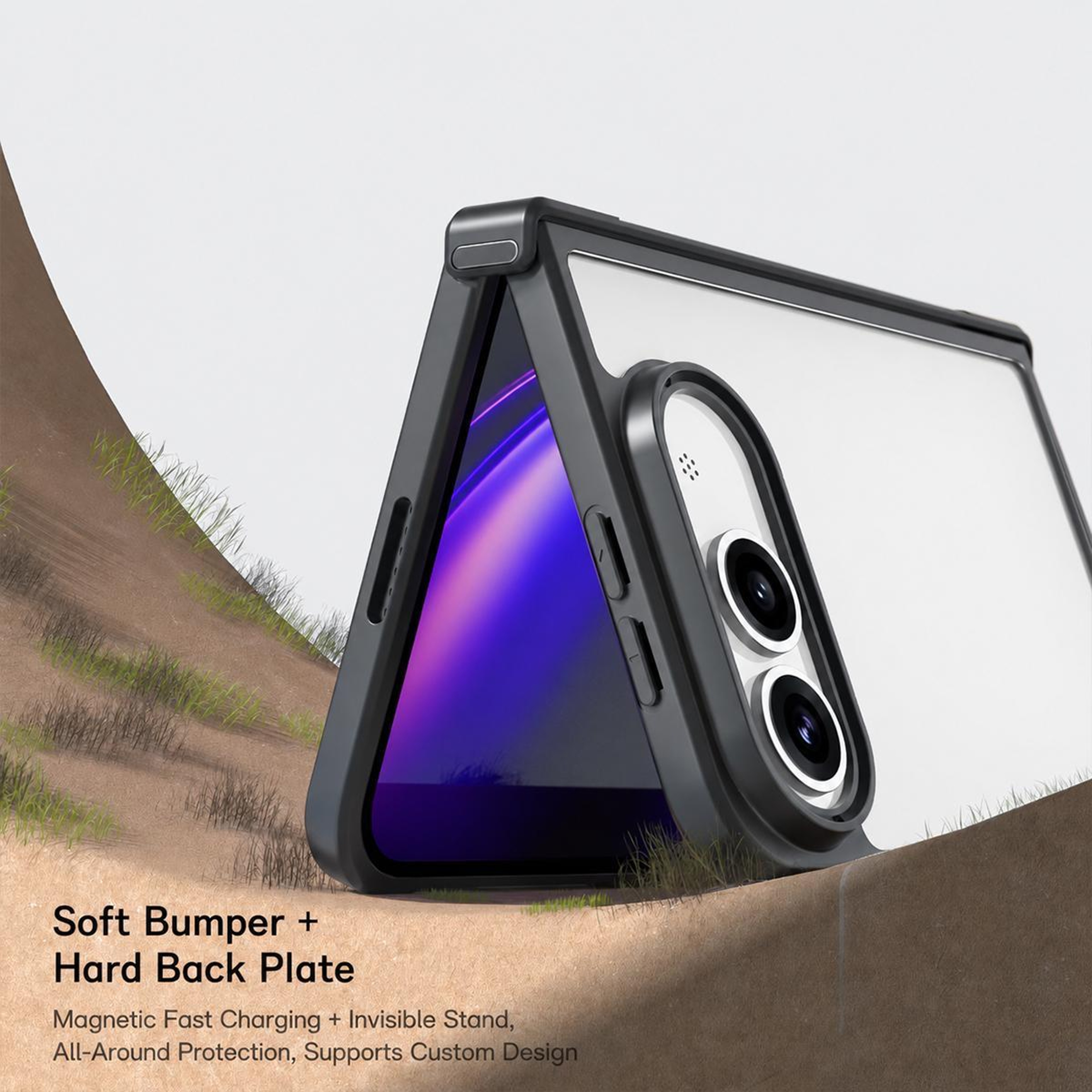 iPhone Duo Clear Armor Hybrid TPU PC Protective Case – view 3