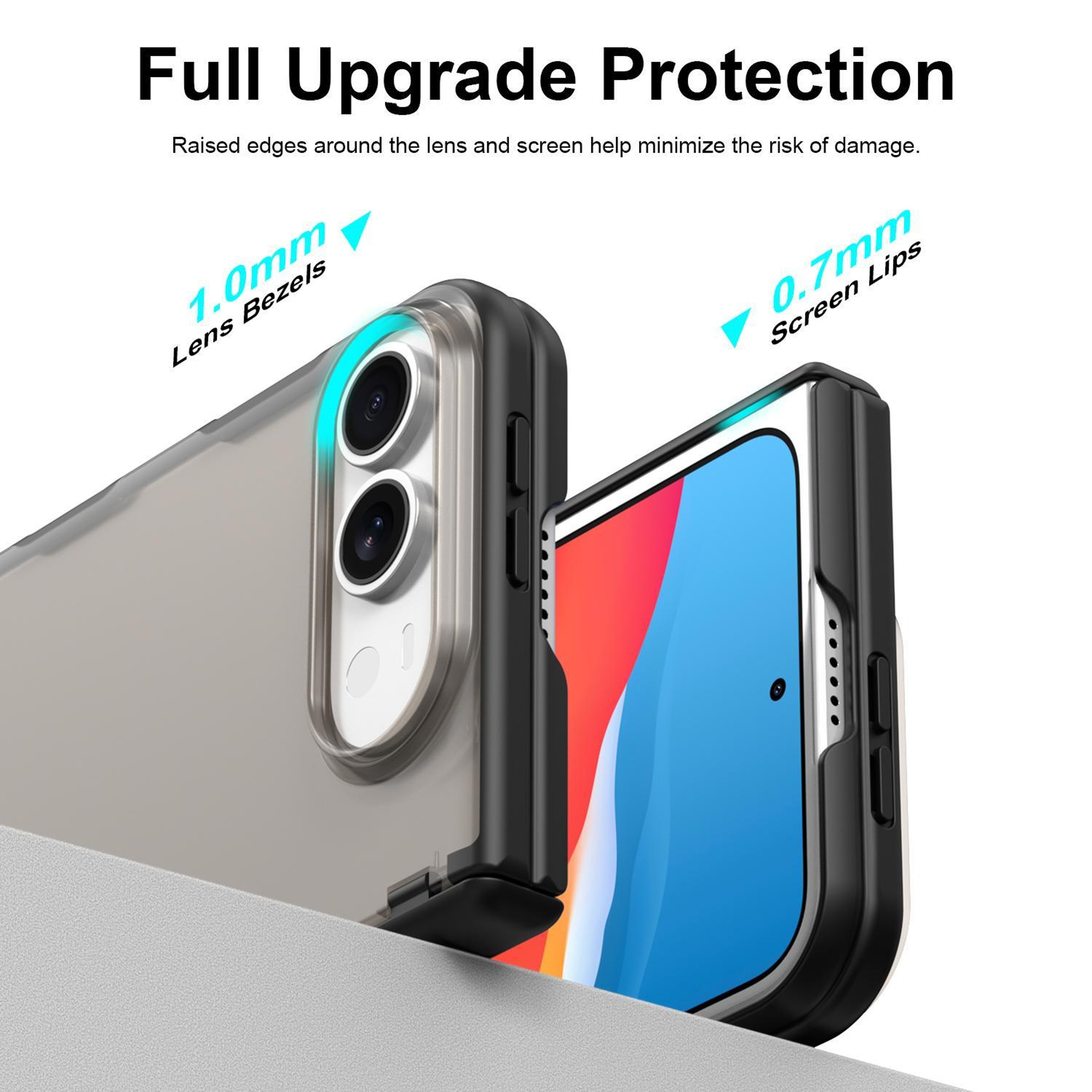 Duo Fan Dun iPhone Duo Case with Frosted TPU PC Hybrid Protection – view 3