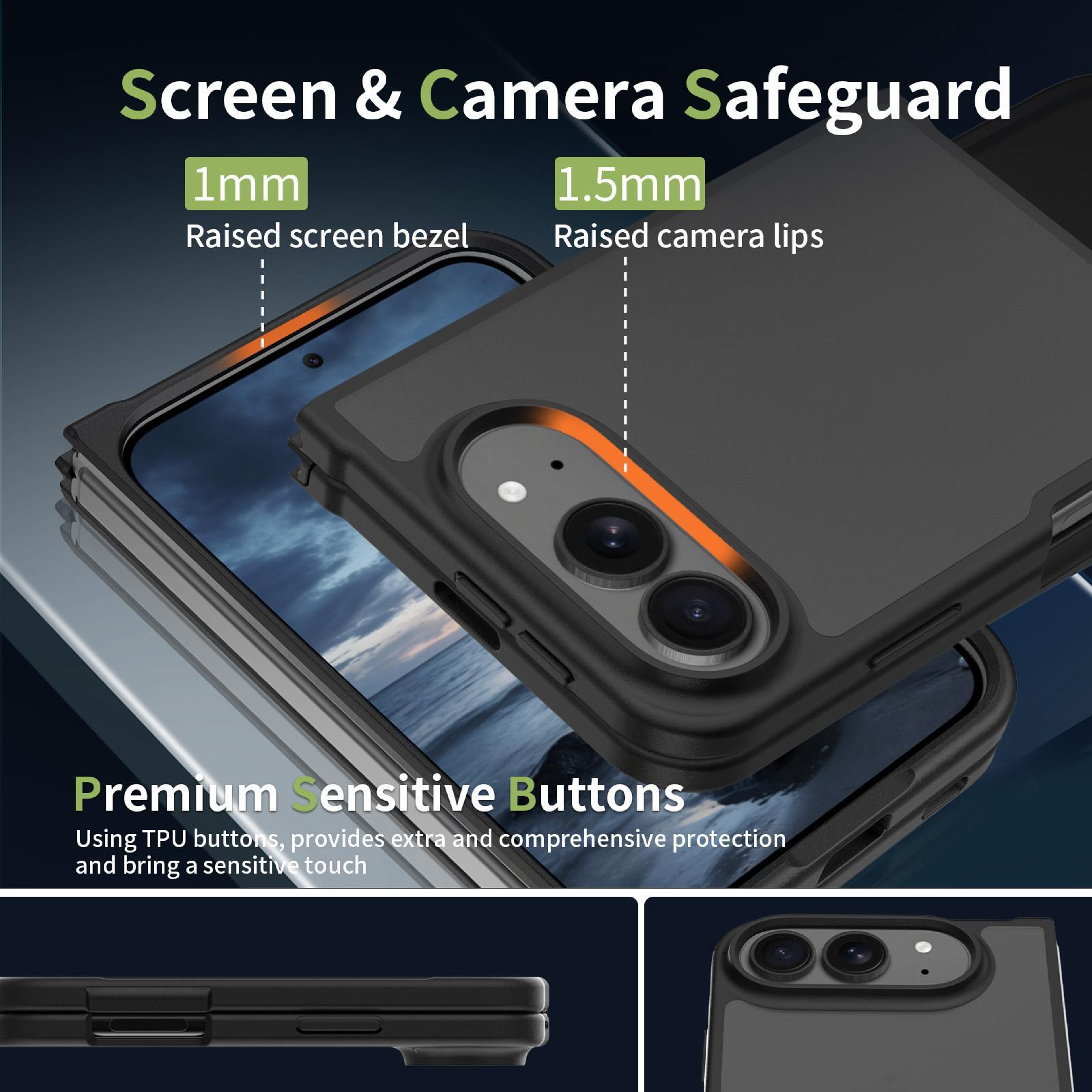 iPhone Duo Case with Skin Feel Contrast Color TPU PC Hybrid Protection – view 4