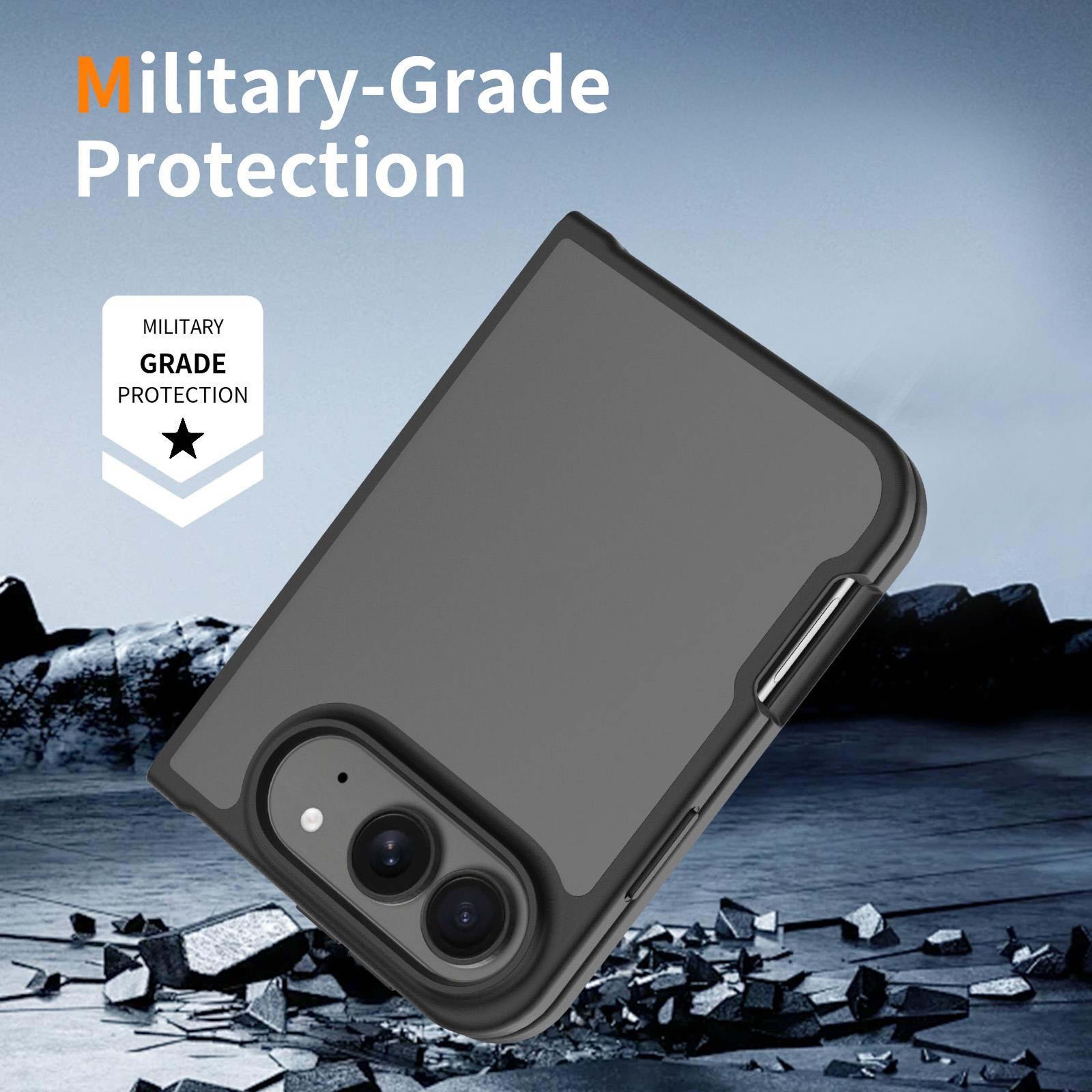 iPhone Duo Case with Skin Feel Contrast Color TPU PC Hybrid Protection – view 12
