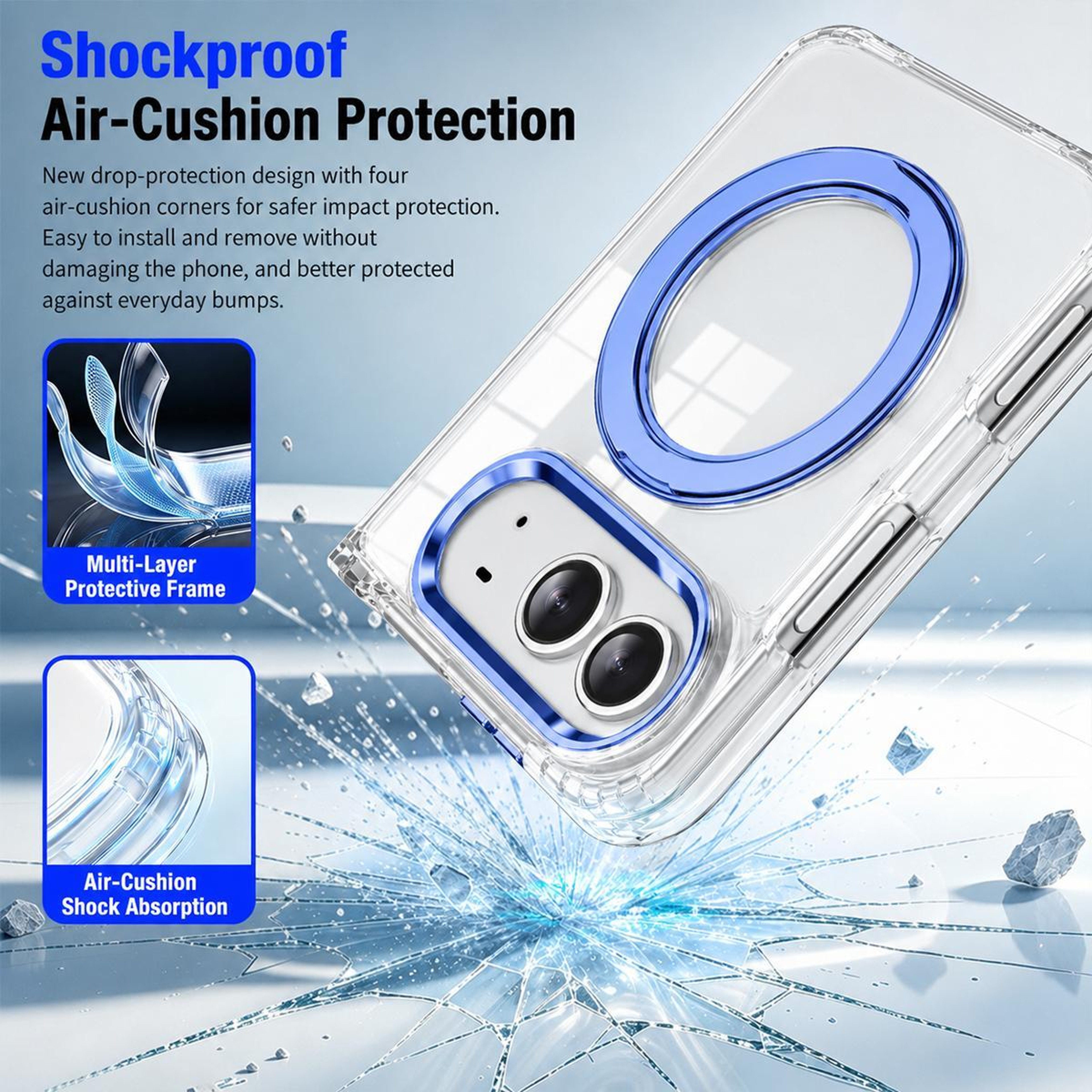 XDcase Clear Magnetic iPhone Duo Case with 360° Rotating Stand – view 15