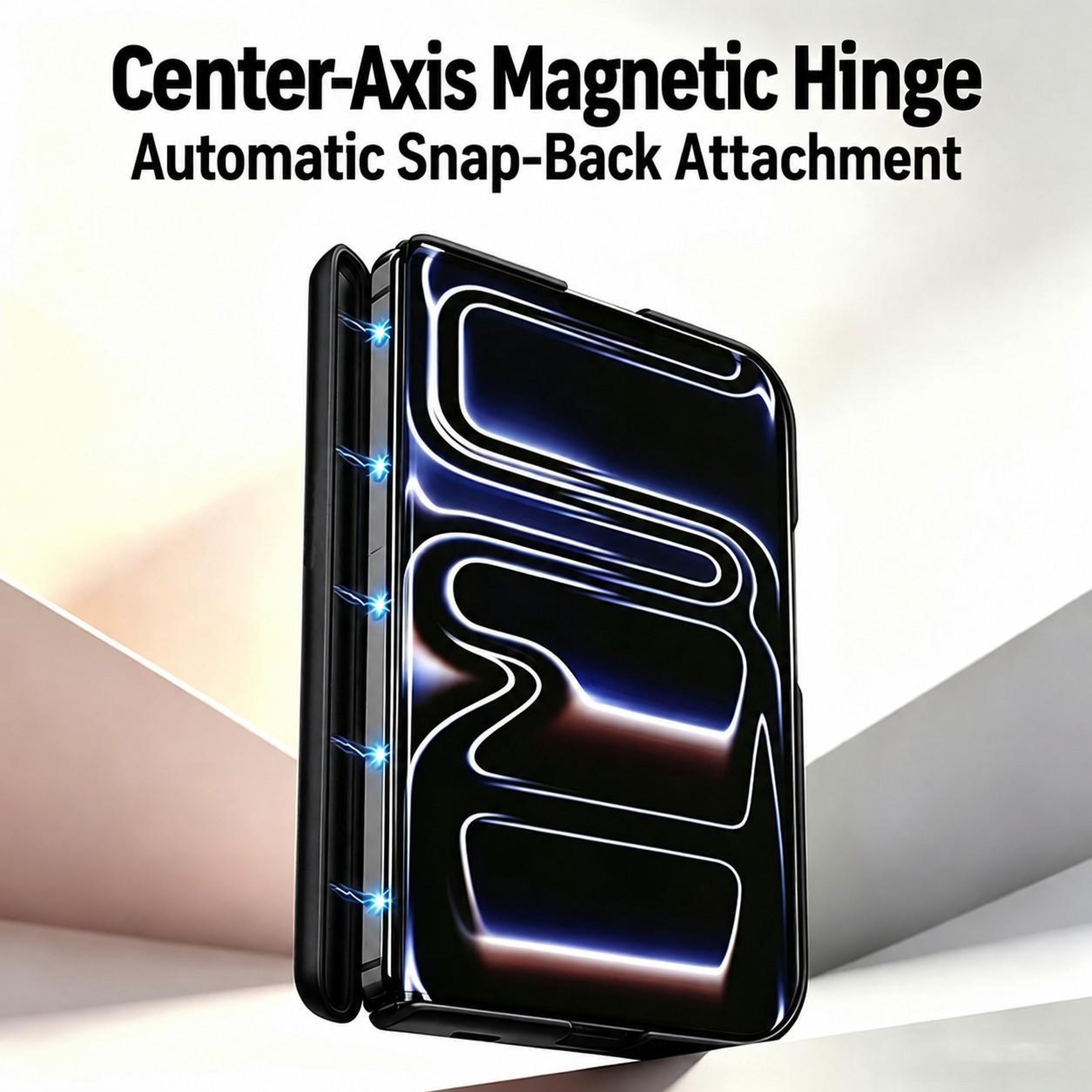 Duo Dual Axis Magnetic iPhone Case with Liquid Silicone Wave Design and Adjustable Stand – view 6