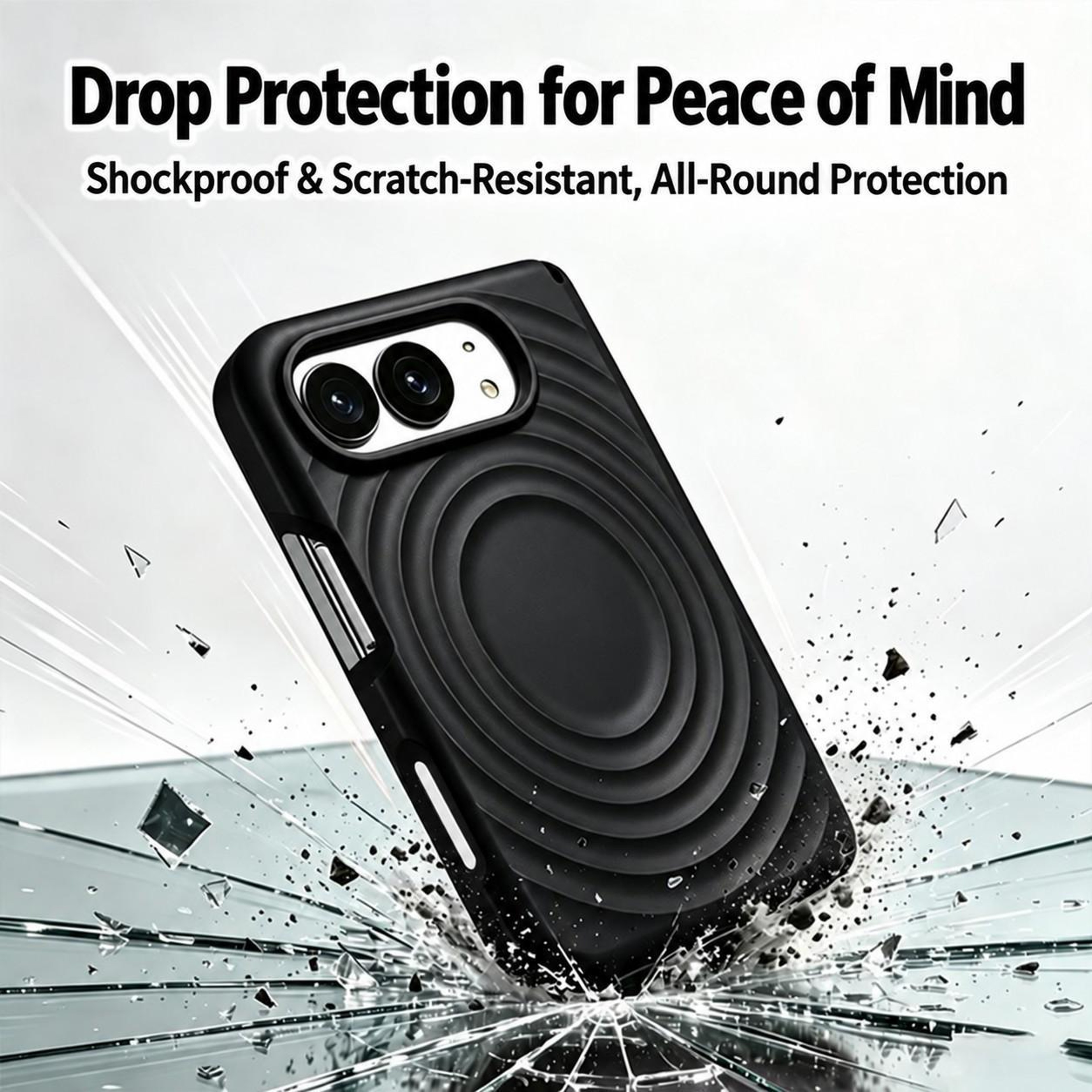 Duo Dual Axis Magnetic iPhone Case with Liquid Silicone Wave Design and Adjustable Stand – view 8