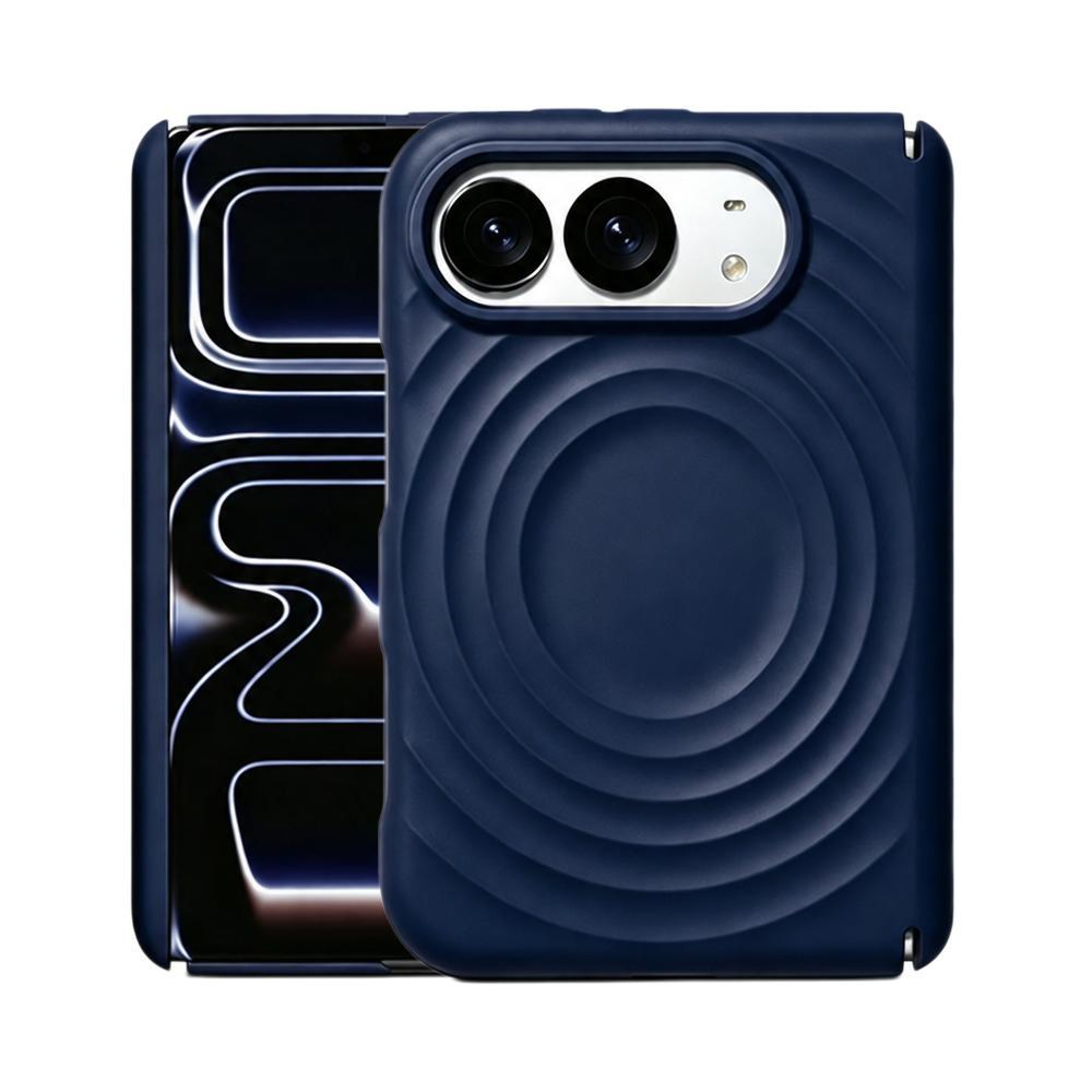 Duo Dual Axis Magnetic iPhone Case with Liquid Silicone Wave Design and Adjustable Stand – view 5