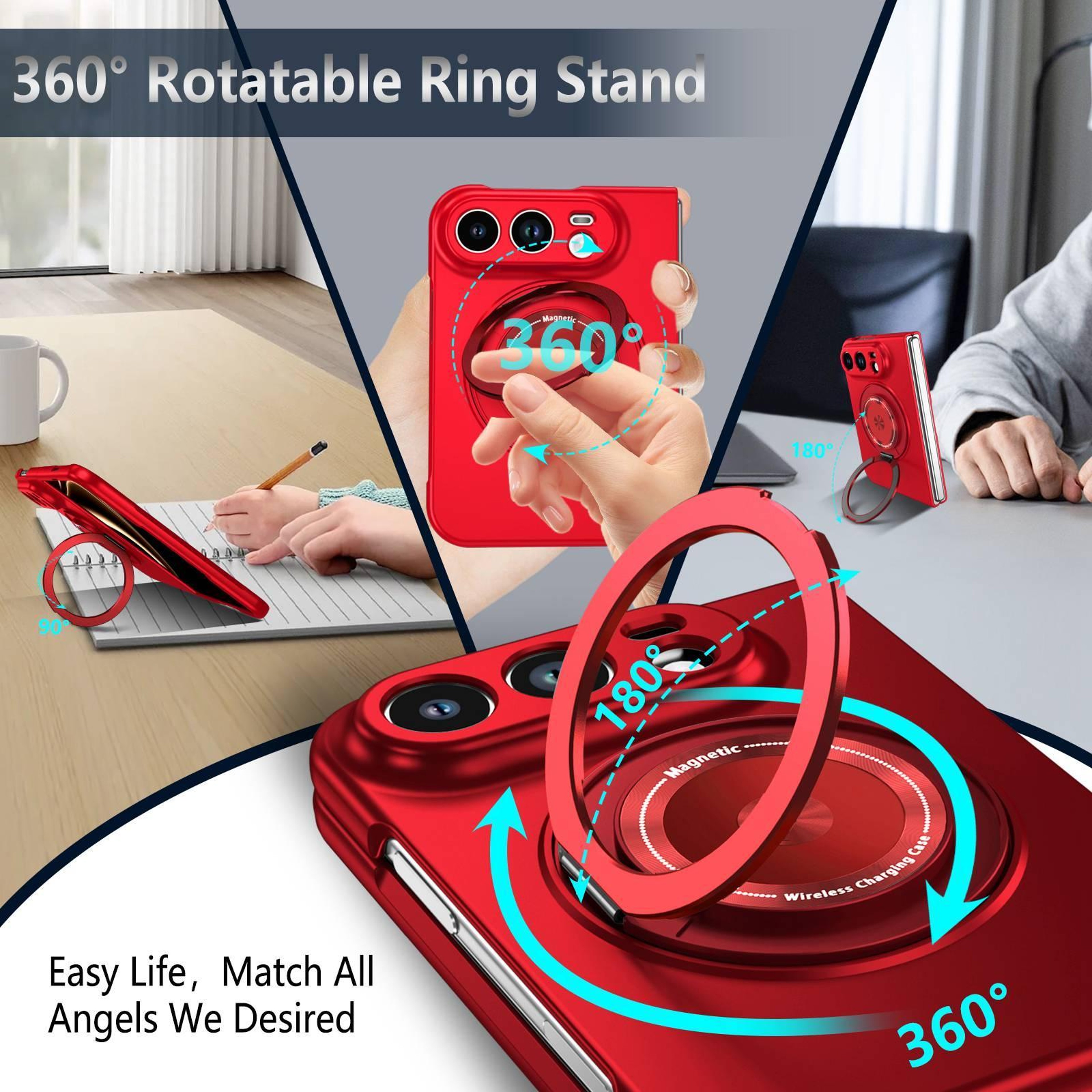 IPhone Duo MagSafe IPhone Case With 360 Rotating Ring Stand And Shockproof Slim Protection 5