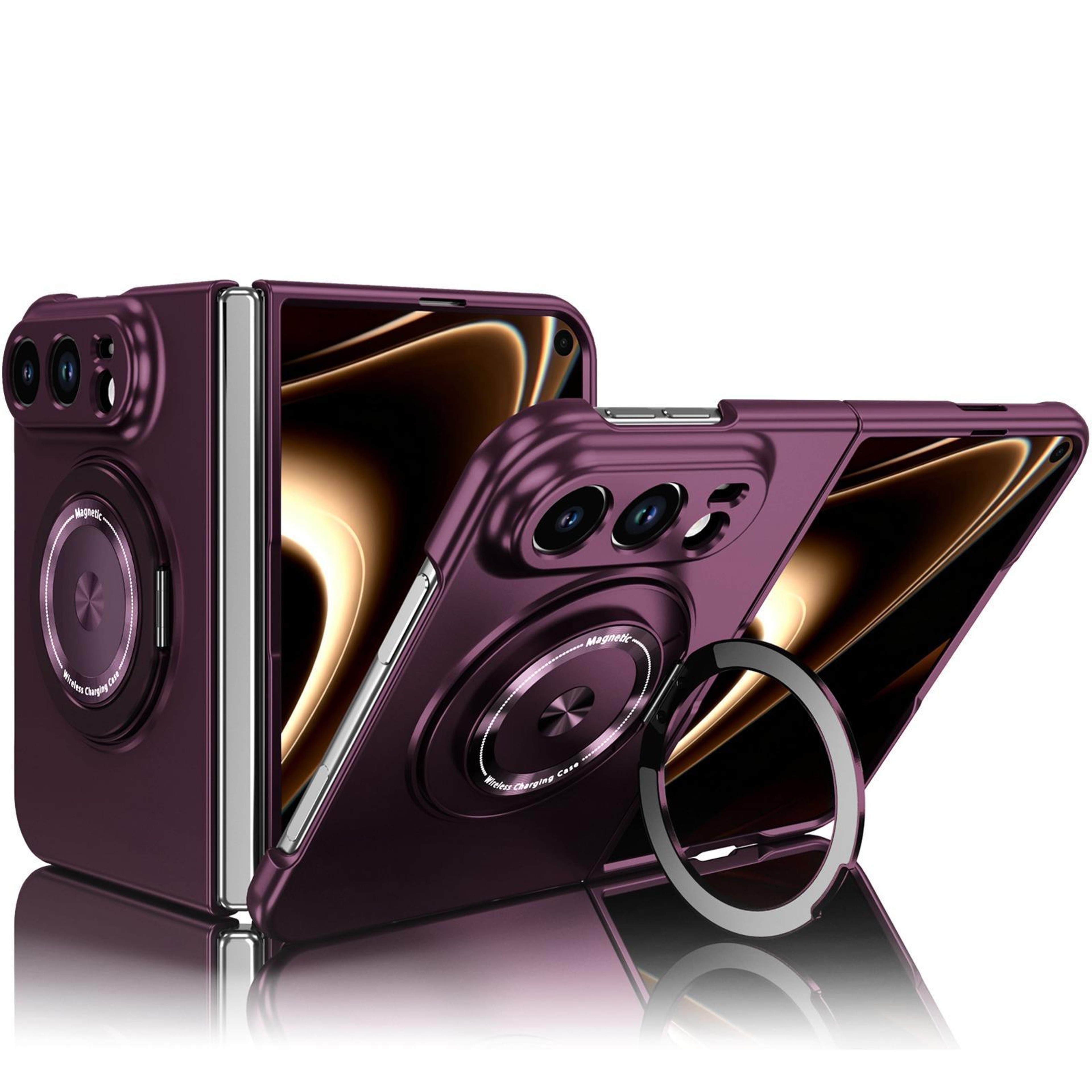 IPhone Duo MagSafe IPhone Case With 360 Rotating Ring Stand And Shockproof Slim Protection 7