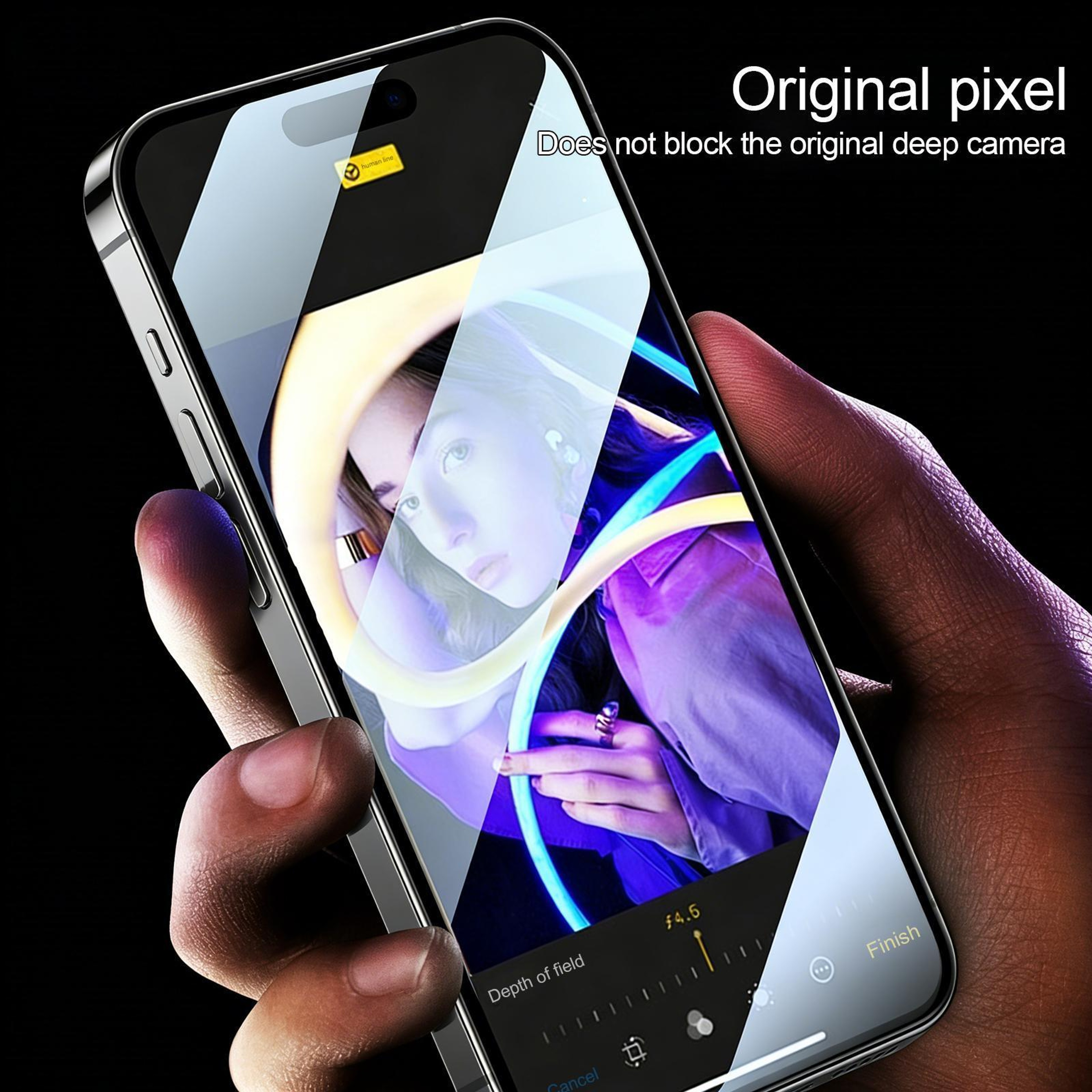 iPhone Duo Outer Screen Tempered Glass Protector with 380 Glue and HD Clarity – view 7
