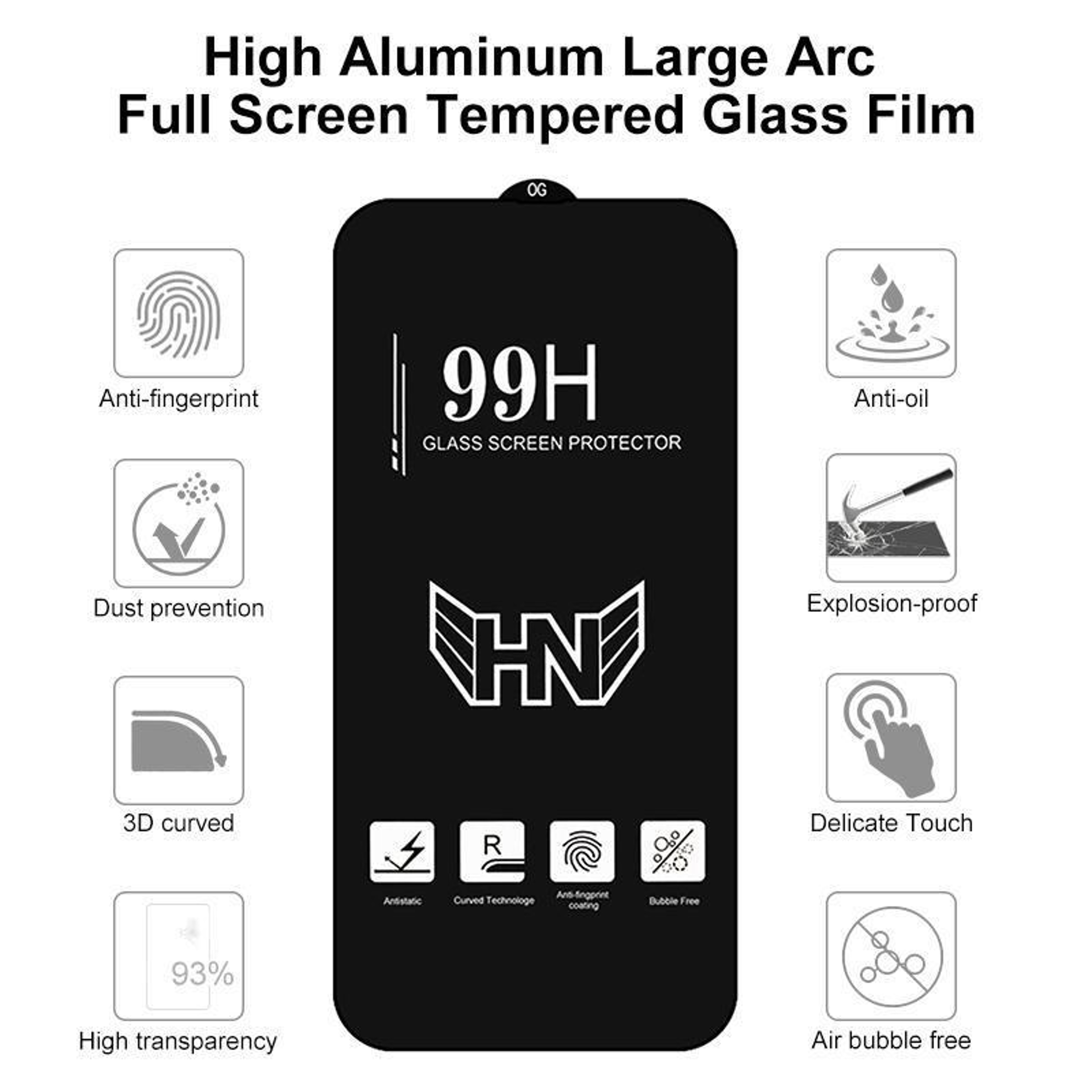 iPhone Duo Outer Screen Tempered Glass Protector with 380 Glue and HD Clarity – view 8