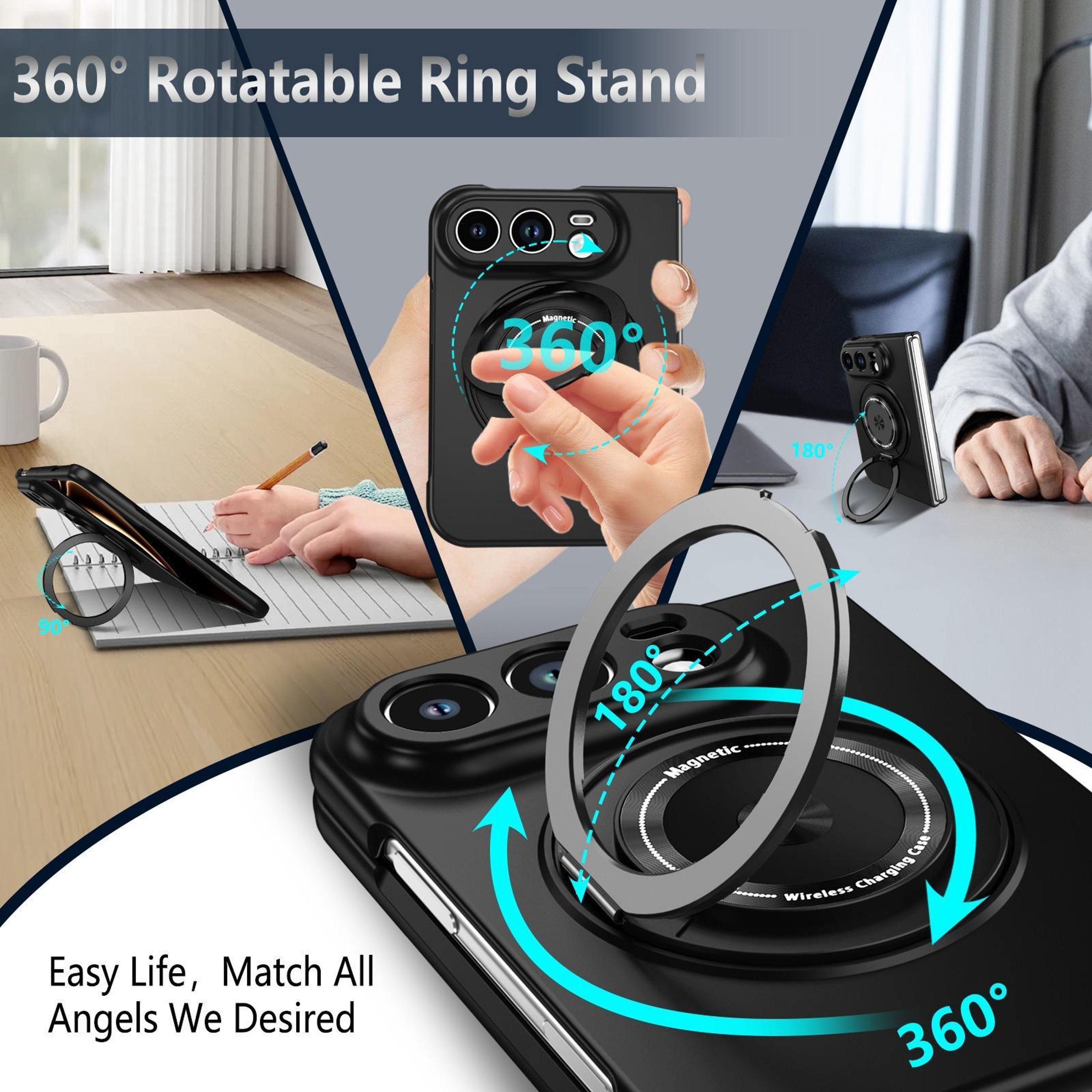 iPhone Duo Magnetic Case with 360 Rotating Foldable Stand – view 7