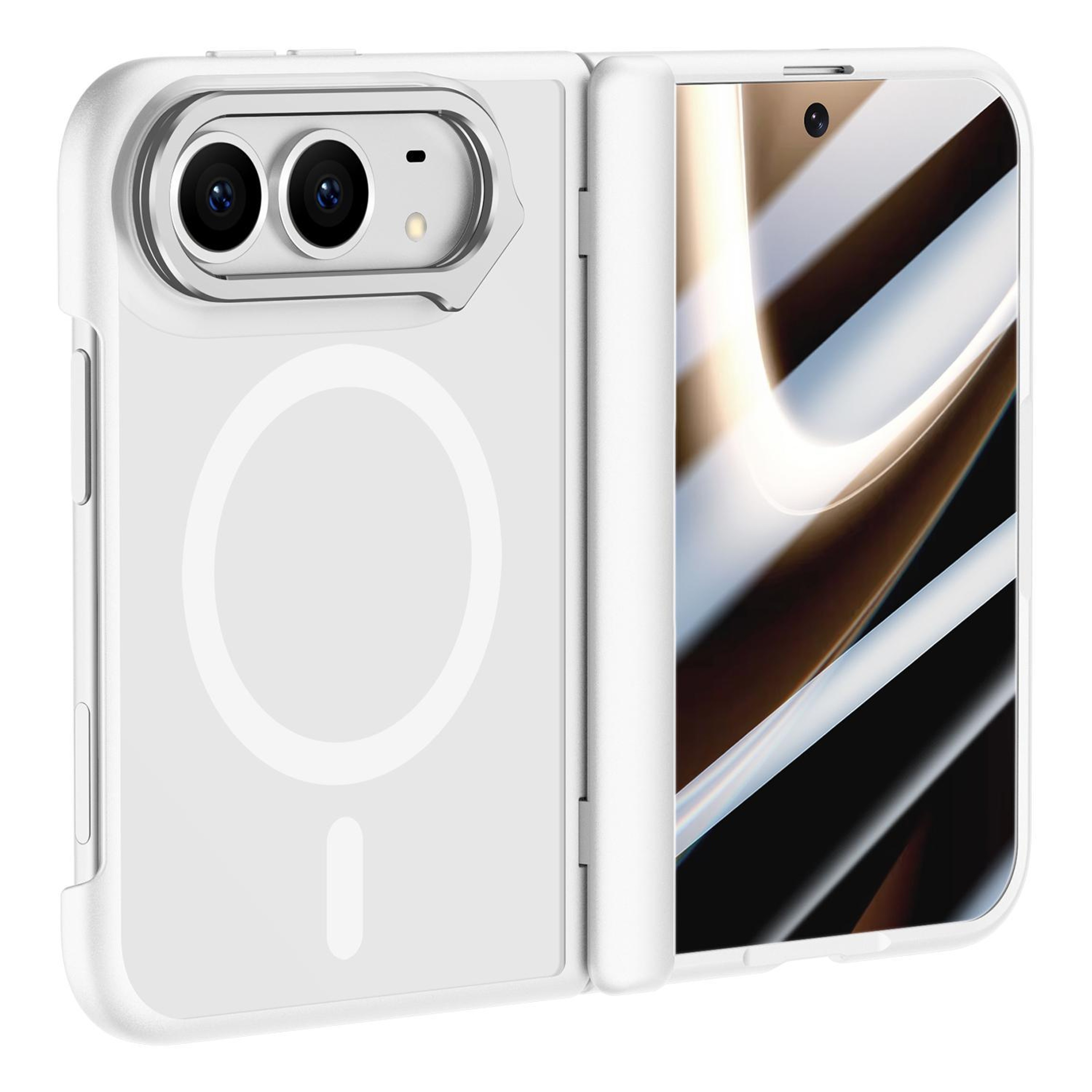 Magnetic Full Coverage Phone Case for iPhone Duo with Tempered Glass Screen Protector and Rotating Stand – view 2