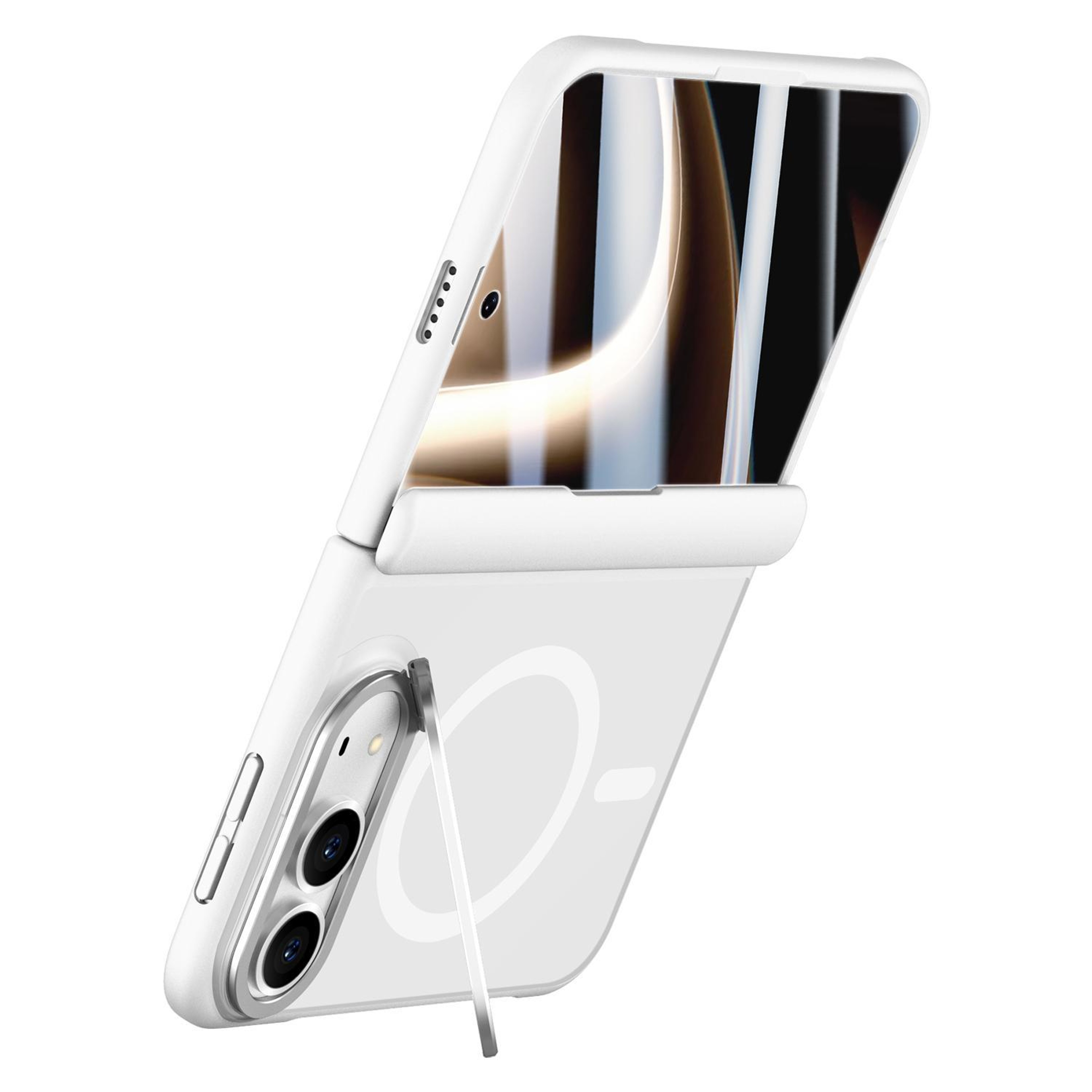 Magnetic Full Coverage Phone Case for iPhone Duo with Tempered Glass Screen Protector and Rotating Stand – view 6