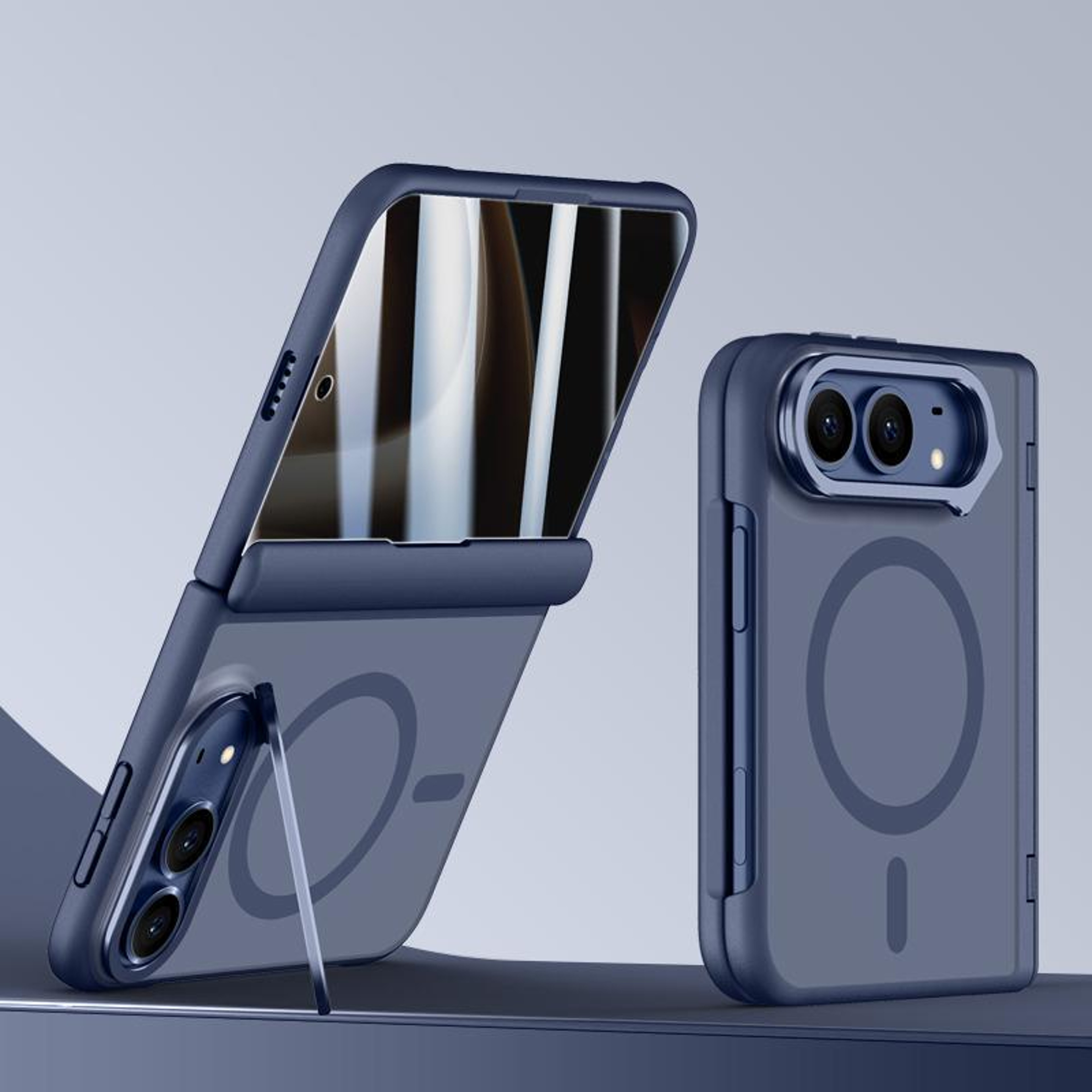 Magnetic Full Coverage Phone Case for iPhone Duo with Tempered Glass Screen Protector and Rotating Stand – view 5