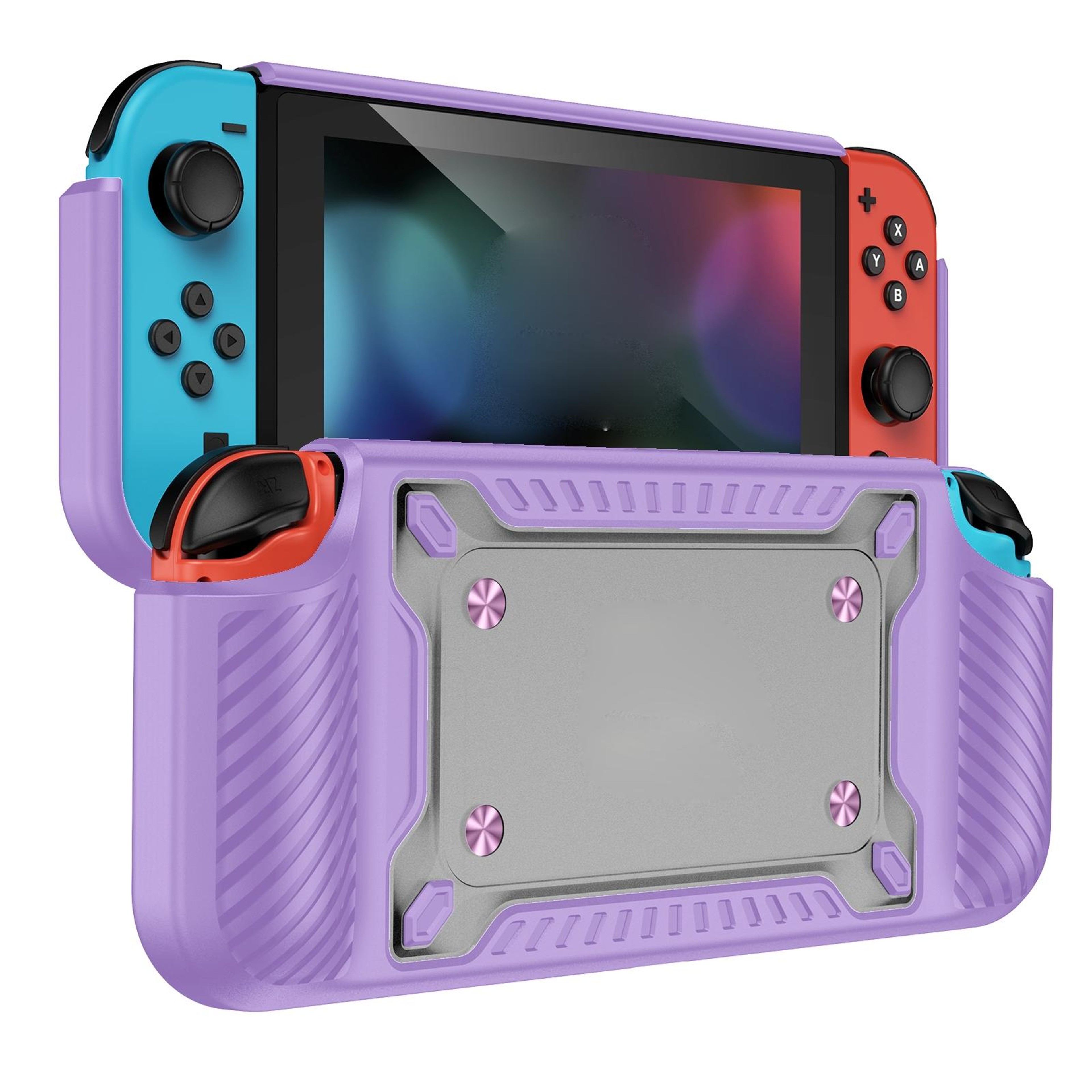 Switch OLED TPU PC Protective Gamepad Case With Ergonomic Grip 6