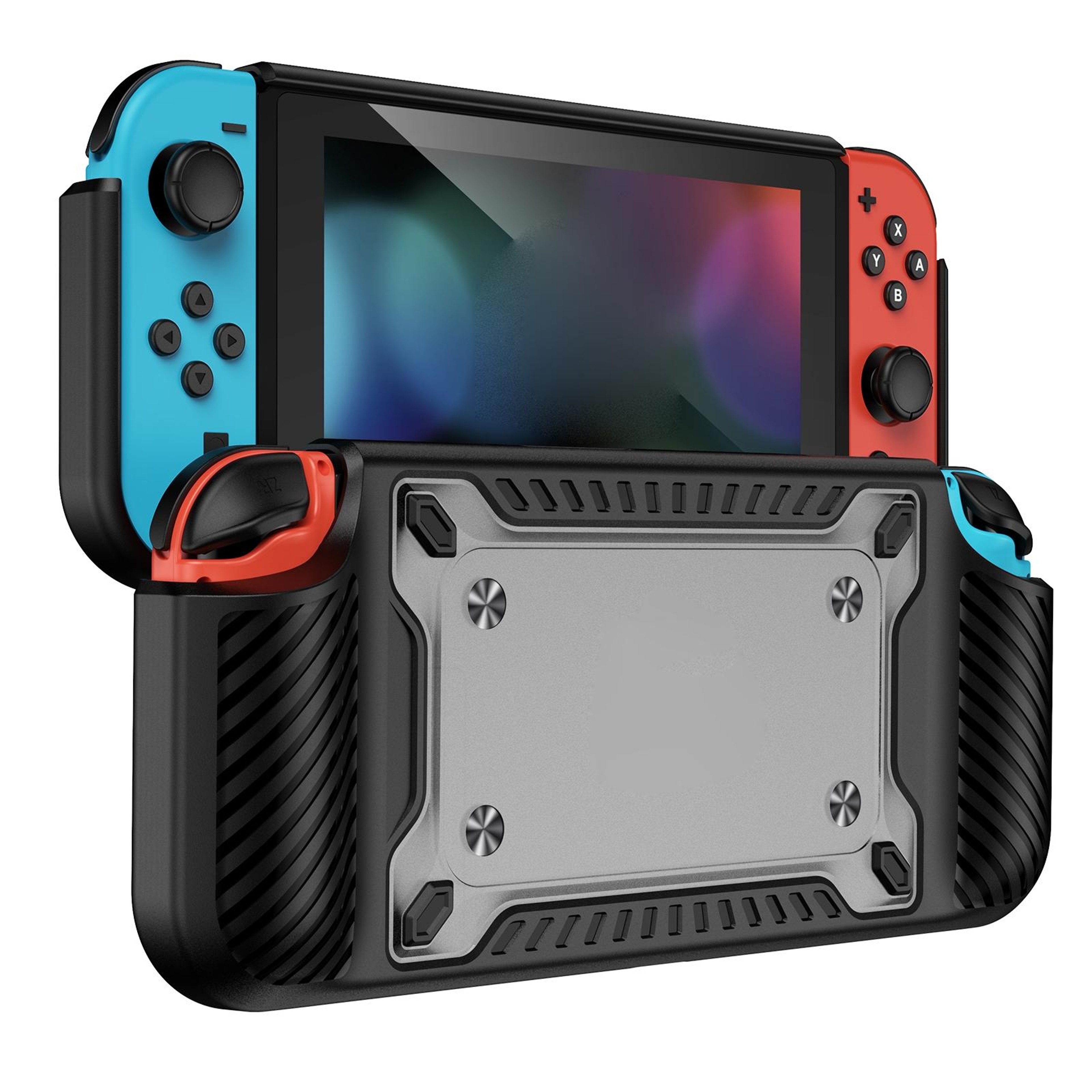 Switch OLED TPU PC Protective Gamepad Case With Ergonomic Grip 8