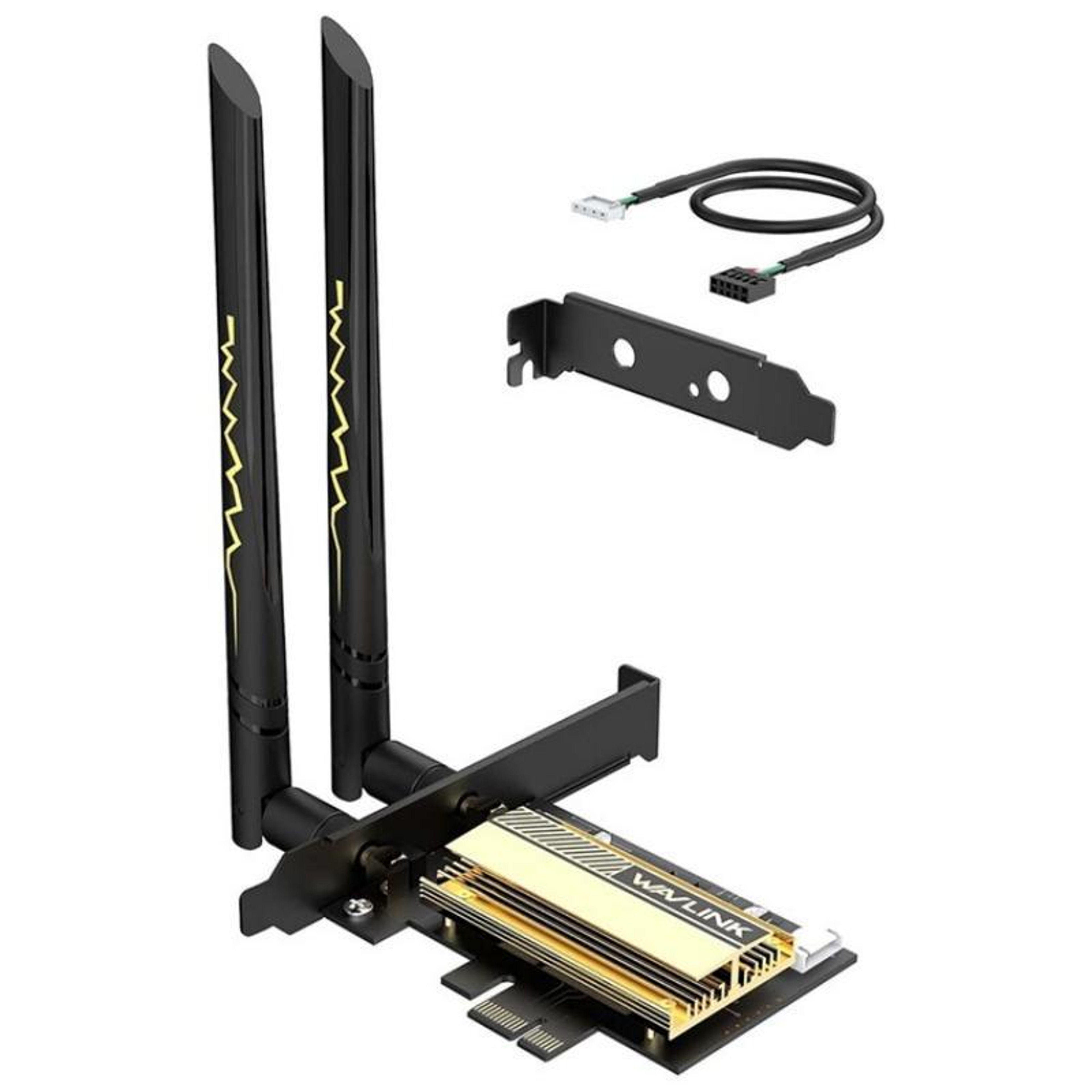 WiFi 6E PCIe Network Card AX5400 Tri-Band with Bluetooth 5.3 – view 1