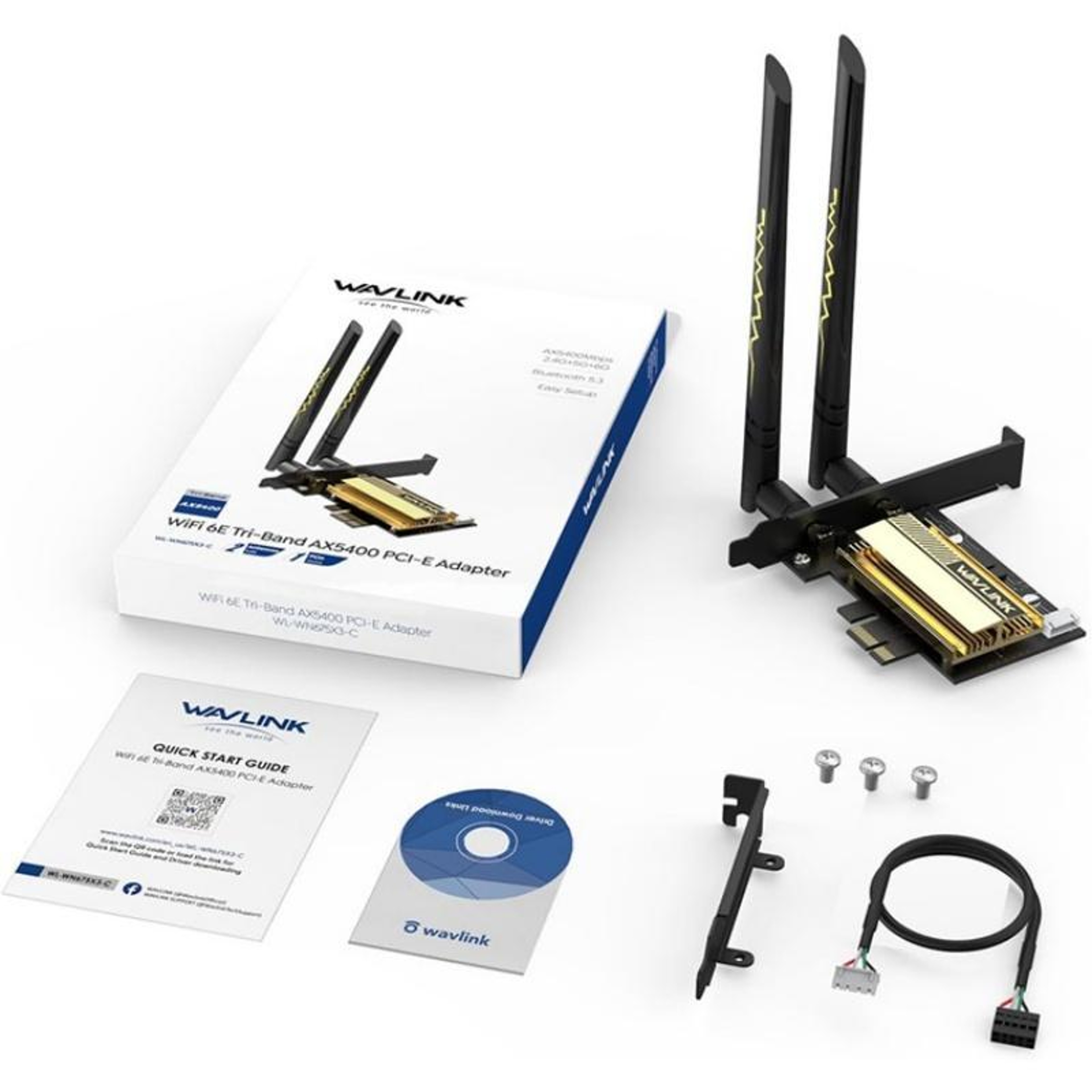 WiFi 6E PCIe Network Card AX5400 Tri-Band with Bluetooth 5.3 – view 8