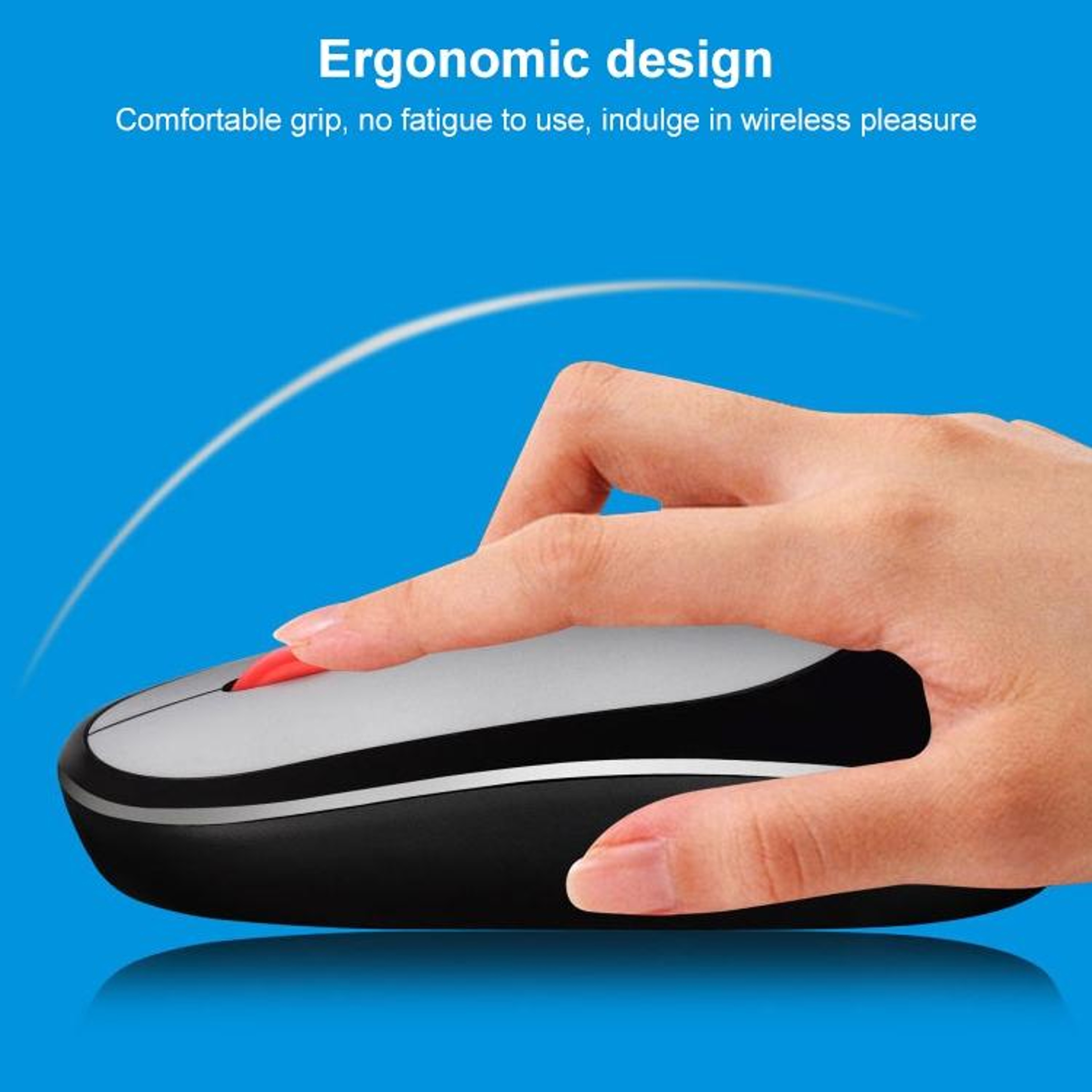 Rechargeable 2.4GHz Wireless Mini Mouse with Silent Clicks & Adjustable – view 12