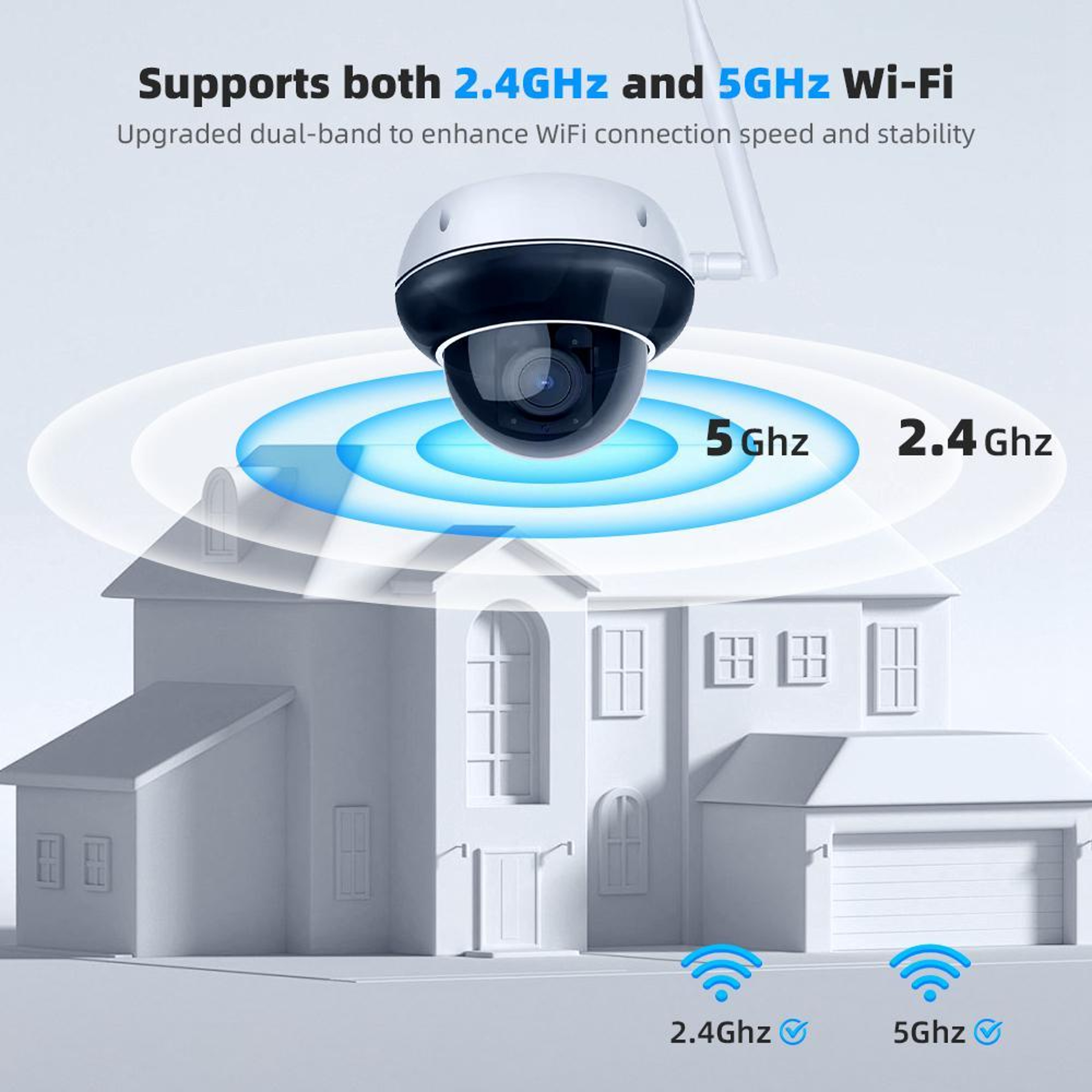 5MP Outdoor Dome Security Camera with 5X Optical Zoom and Dual-Band Wi-Fi – view 10