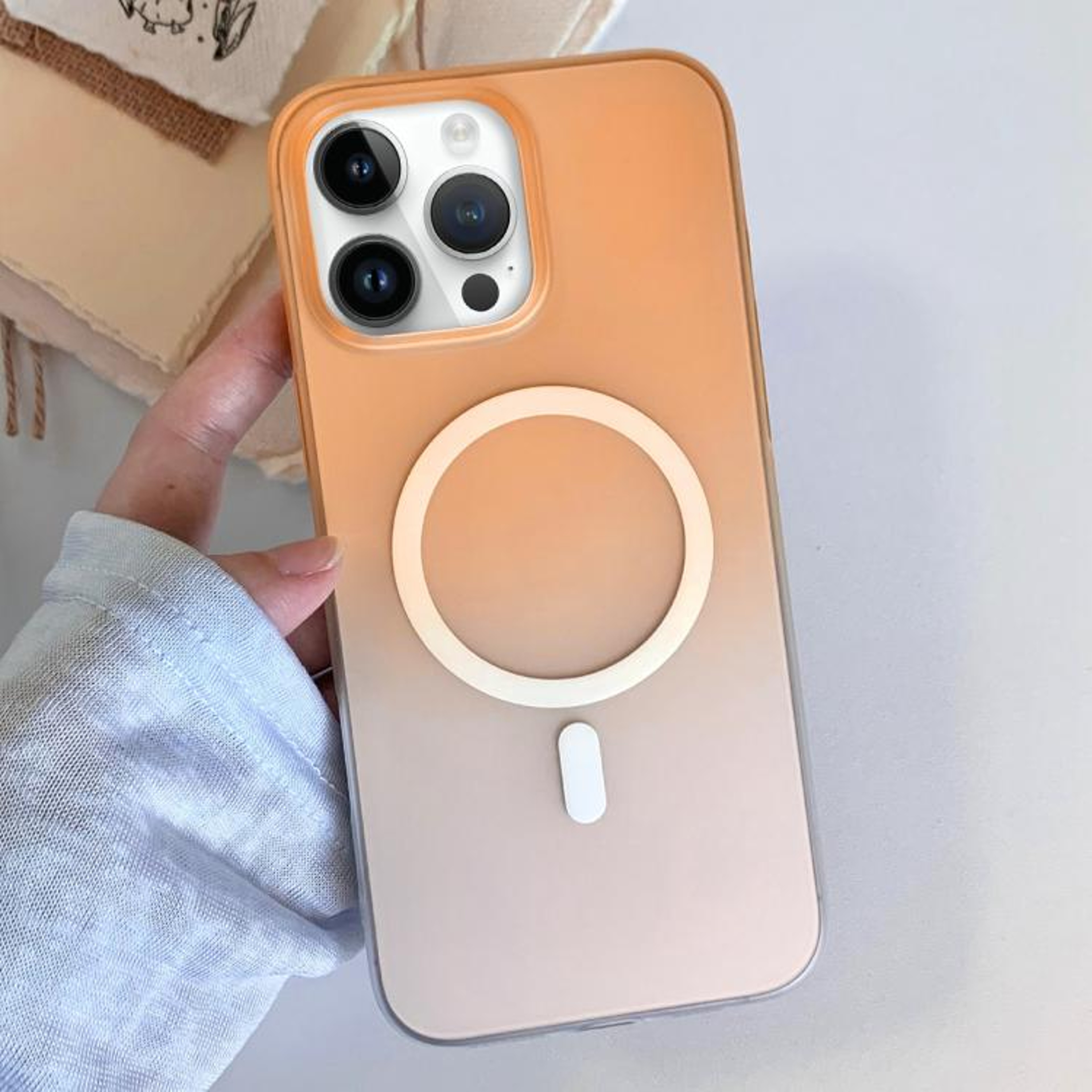 IPhone 13 Pro Max Magnetic Case Frosted Gradient TPU Slim Protective Cover 5