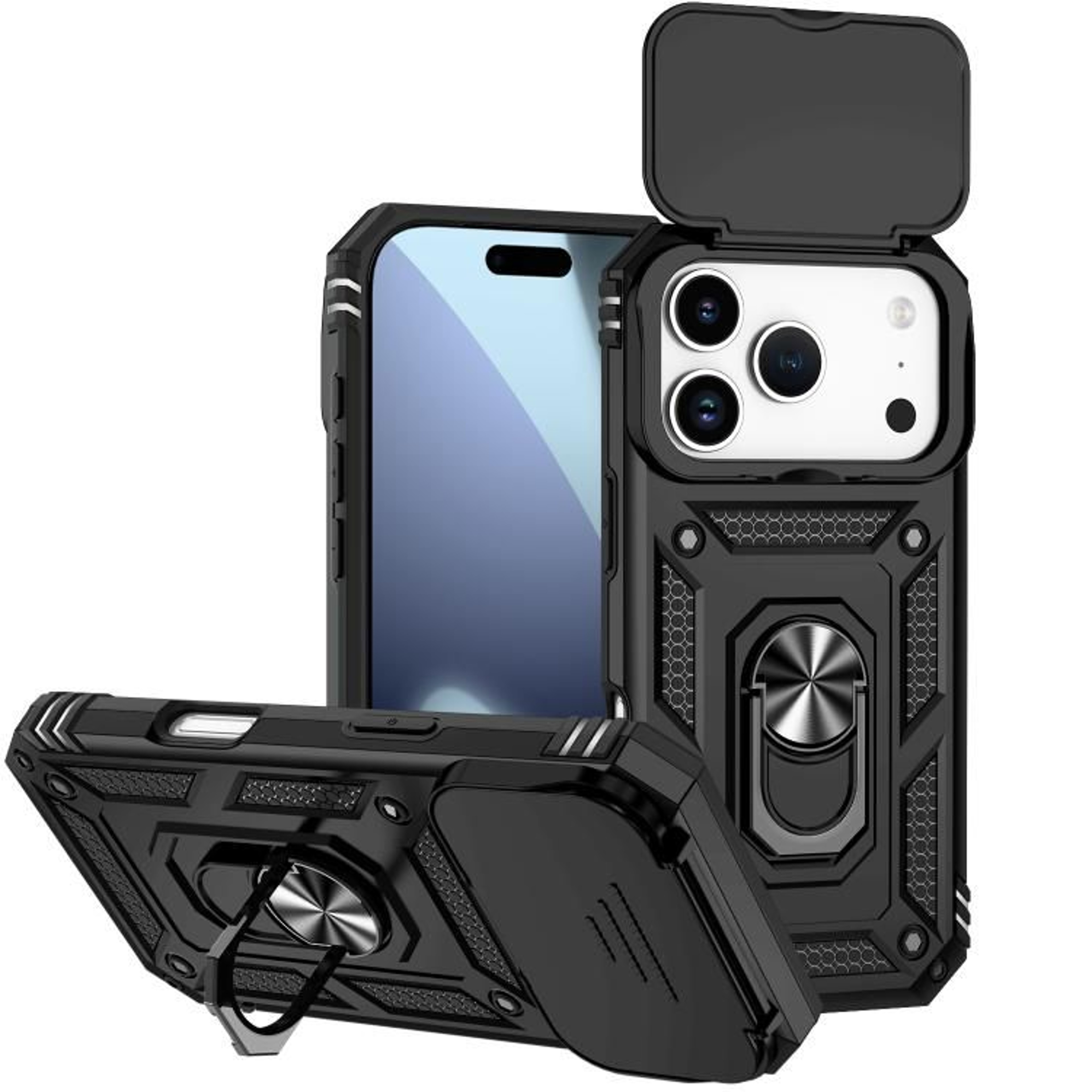 IPhone 18 Pro Max Case With Sliding Camera Cover Ring Holder And Magnetic Mount 14
