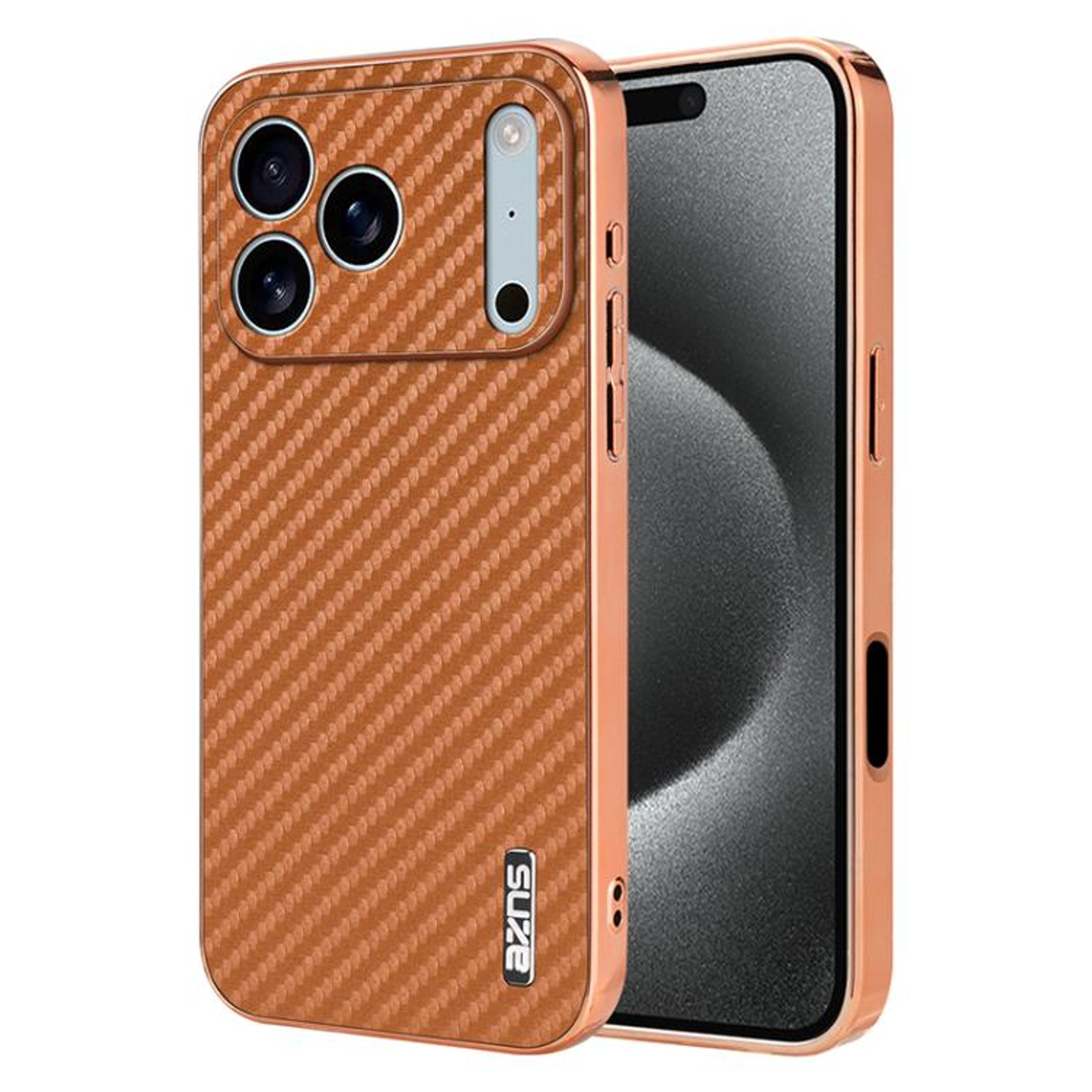 Carbon Fiber IPhone 18 Pro Case With Electroplated Edge And Shock Protection 8
