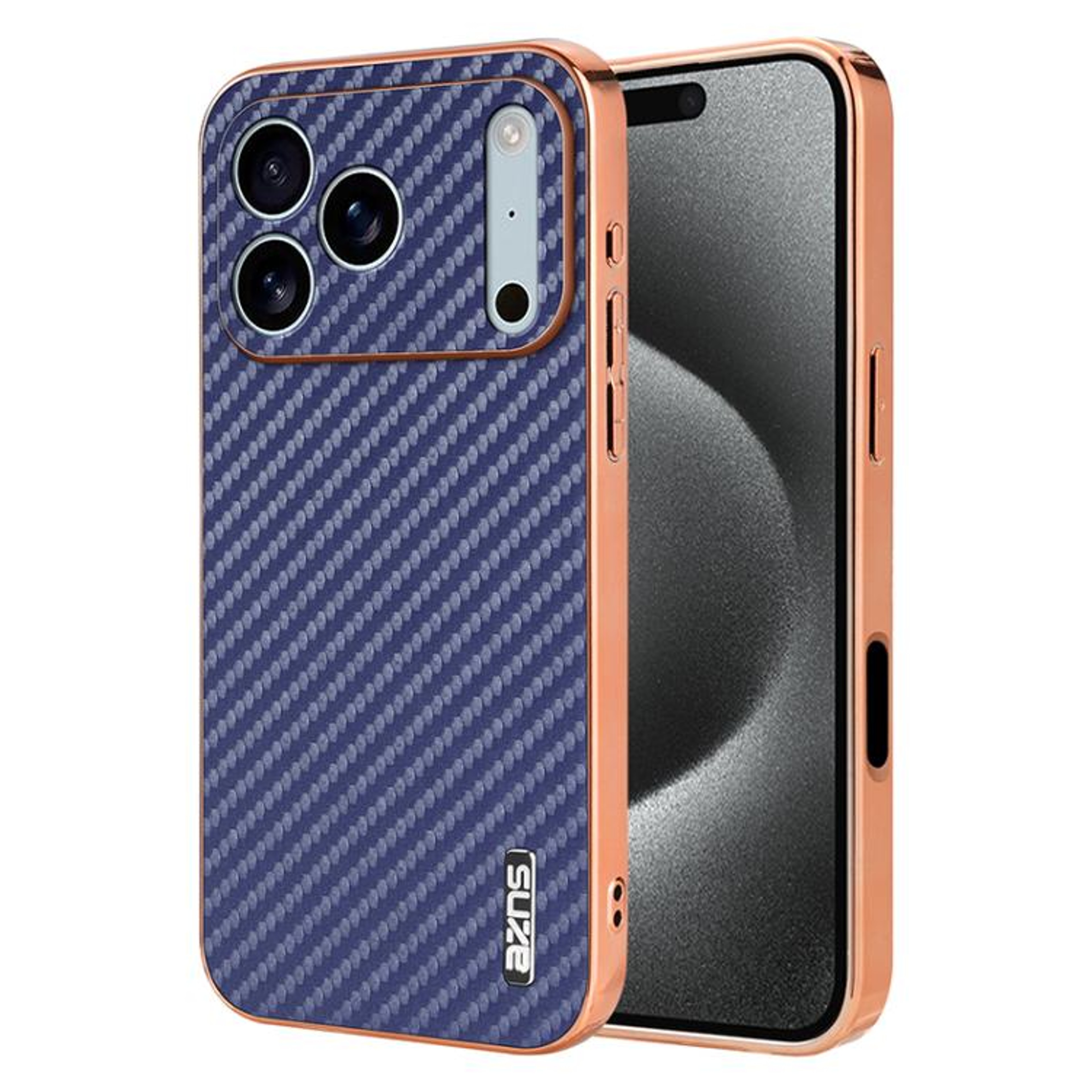Carbon Fiber IPhone 18 Pro Case With Electroplated Edge And Shock Protection 9