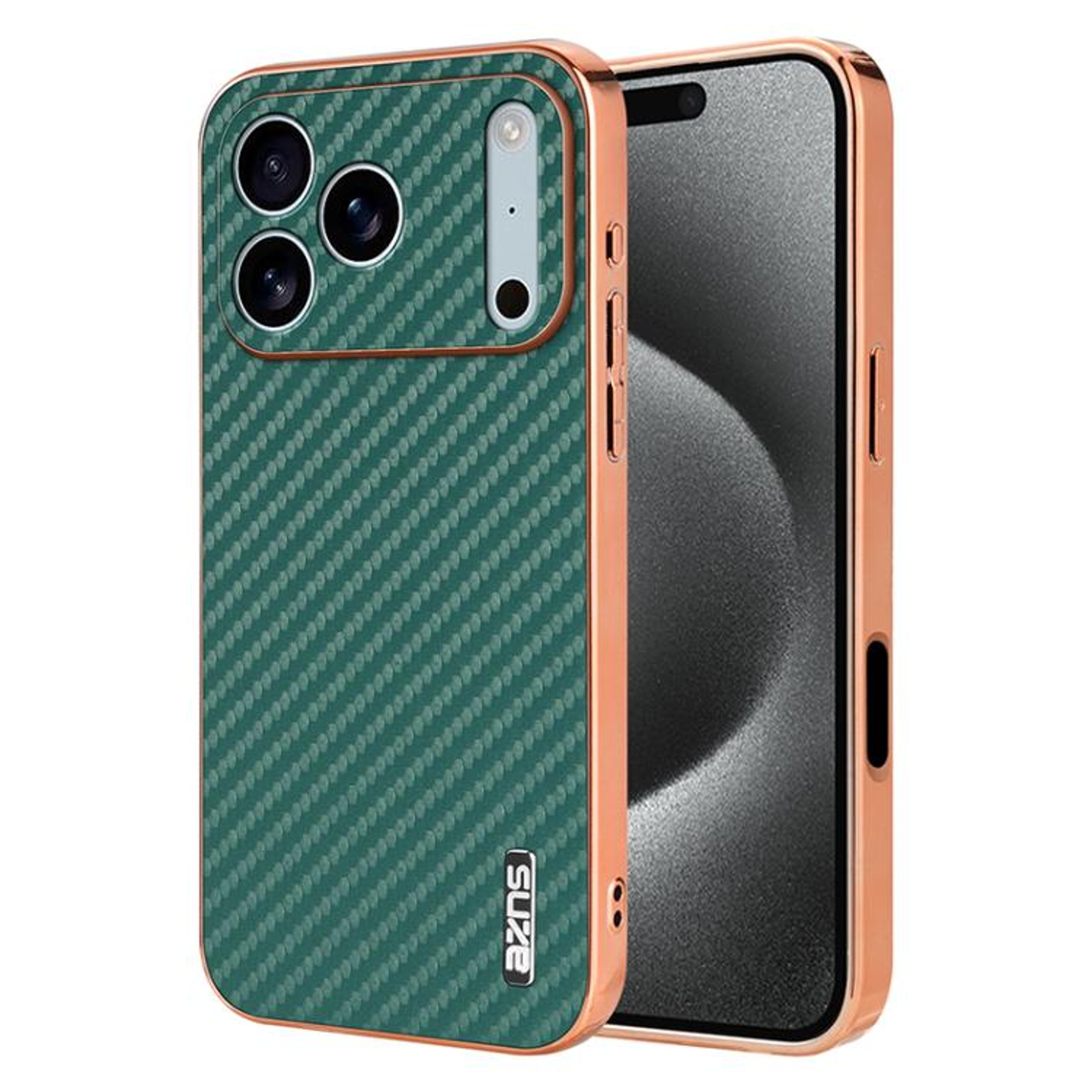 Carbon Fiber IPhone 18 Pro Case With Electroplated Edge And Shock Protection 10