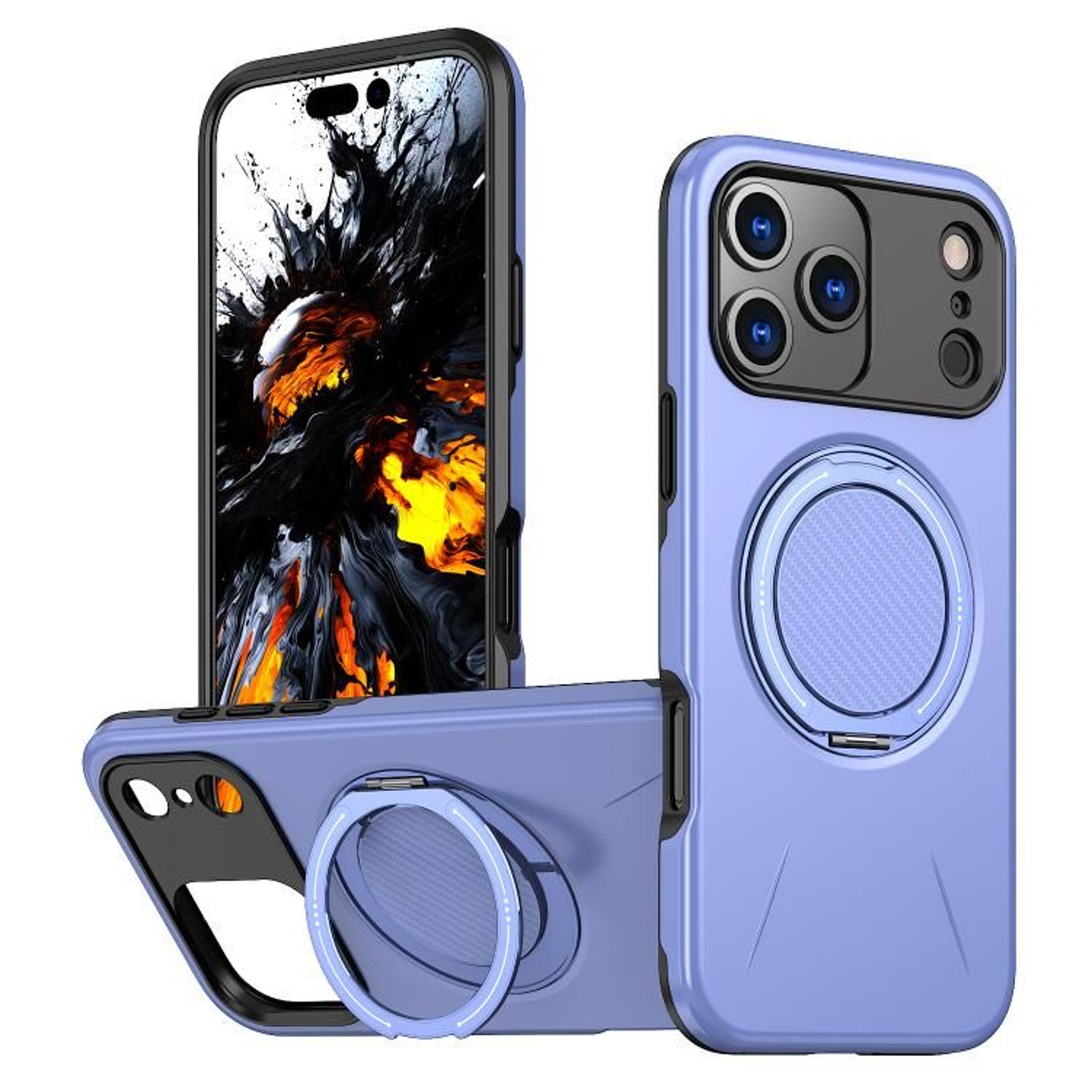 Kalebol IPhone 18 Pro MagSafe Case With 360Degree Rotating Stand And Shockproof TPU 13
