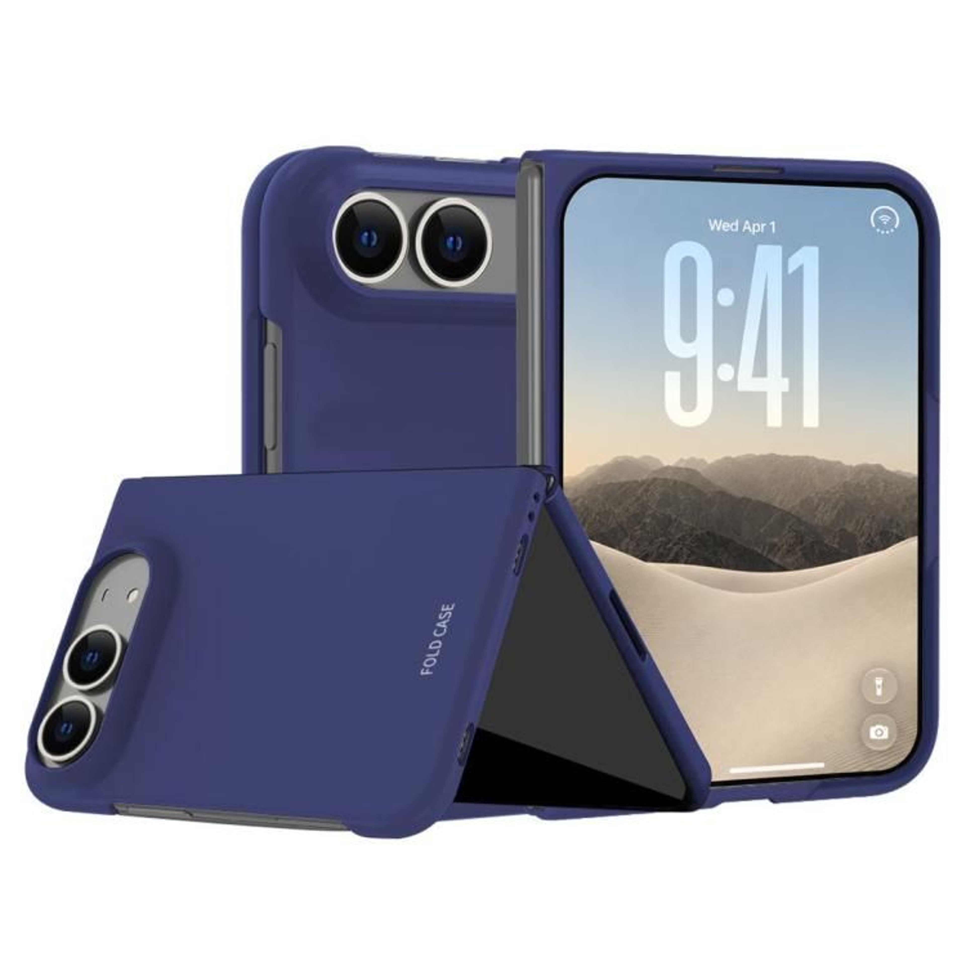 IPhone Duo Case With Electroplated Finish Shockproof IPhone Case Protection And Flip Stand 9