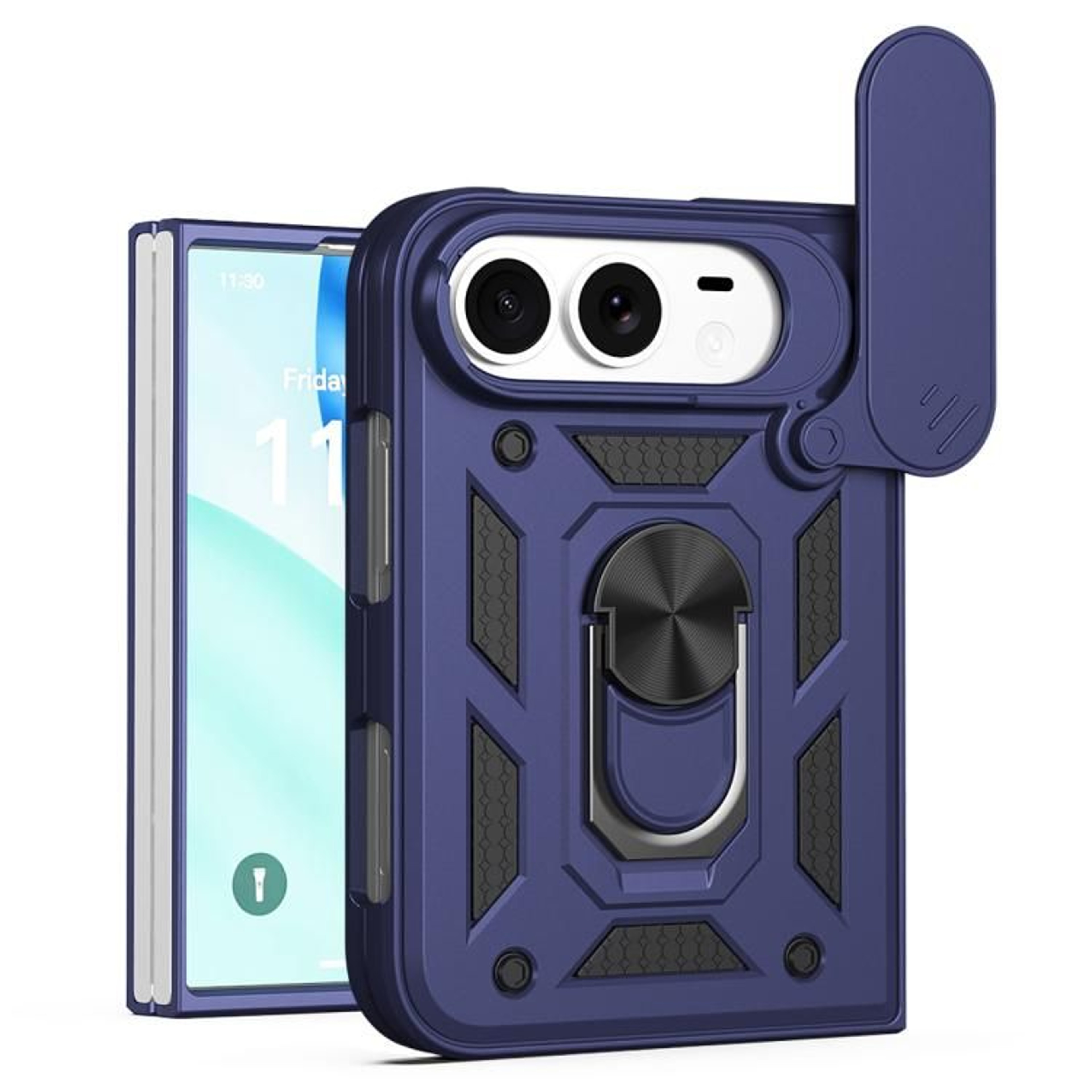 Duo Sliding Camera Cover Phone Case With Ring Stand And Magnetic Holder Compatibility 10