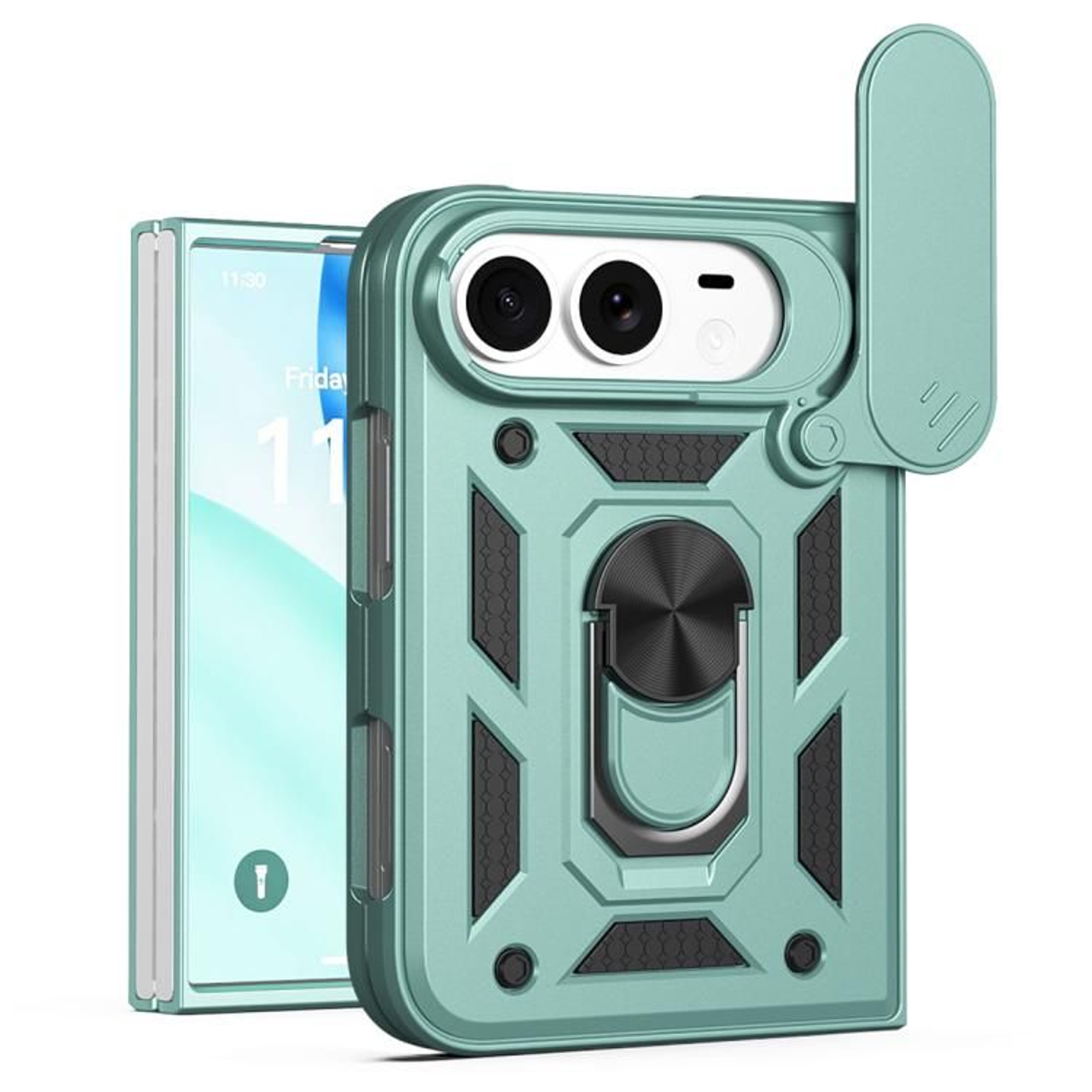 Duo Sliding Camera Cover Phone Case With Ring Stand And Magnetic Holder Compatibility 11