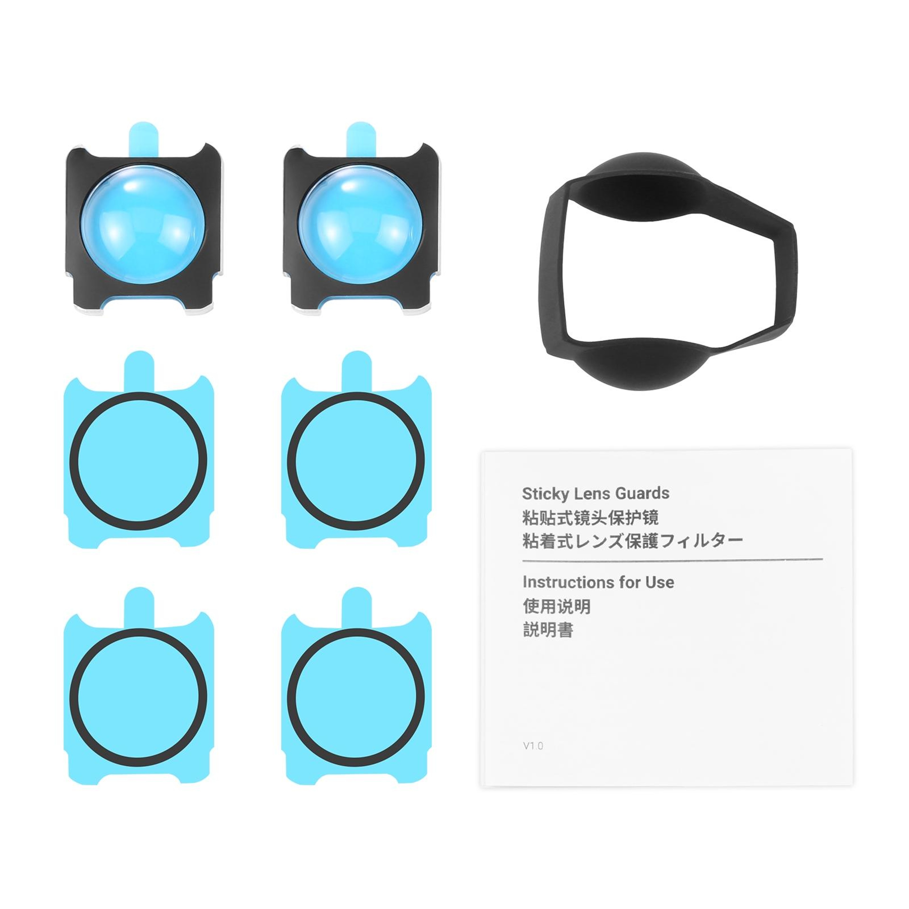 PULUZ Insta360 Sphere Lens Guard Set ScratchResistant Protective Cover For One R  RS Cameras 4
