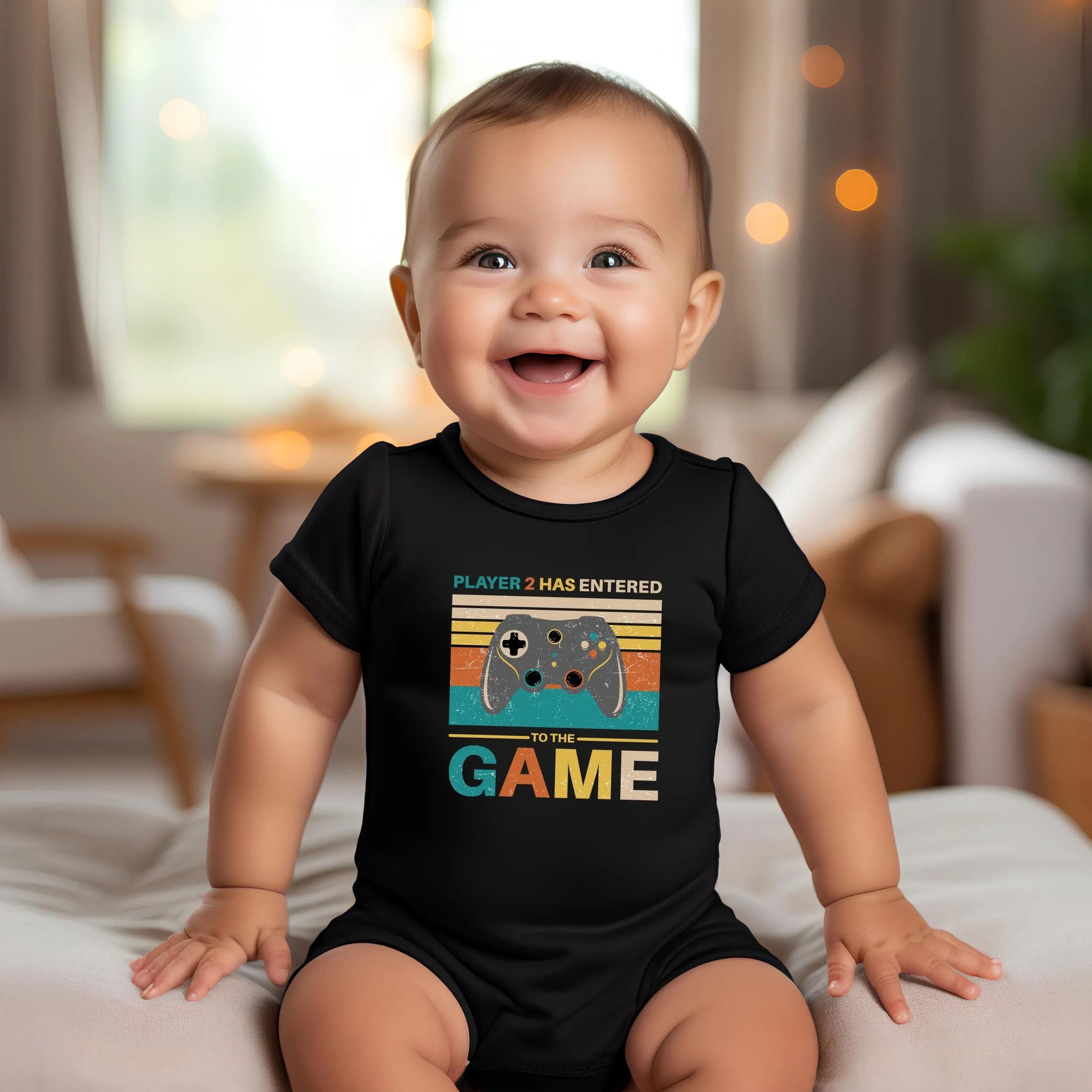 Matching Daddy And Baby Gamer Shirts Leveled Up To Daddy Shirt Player 2 Has Entered The Game Bodysu 2