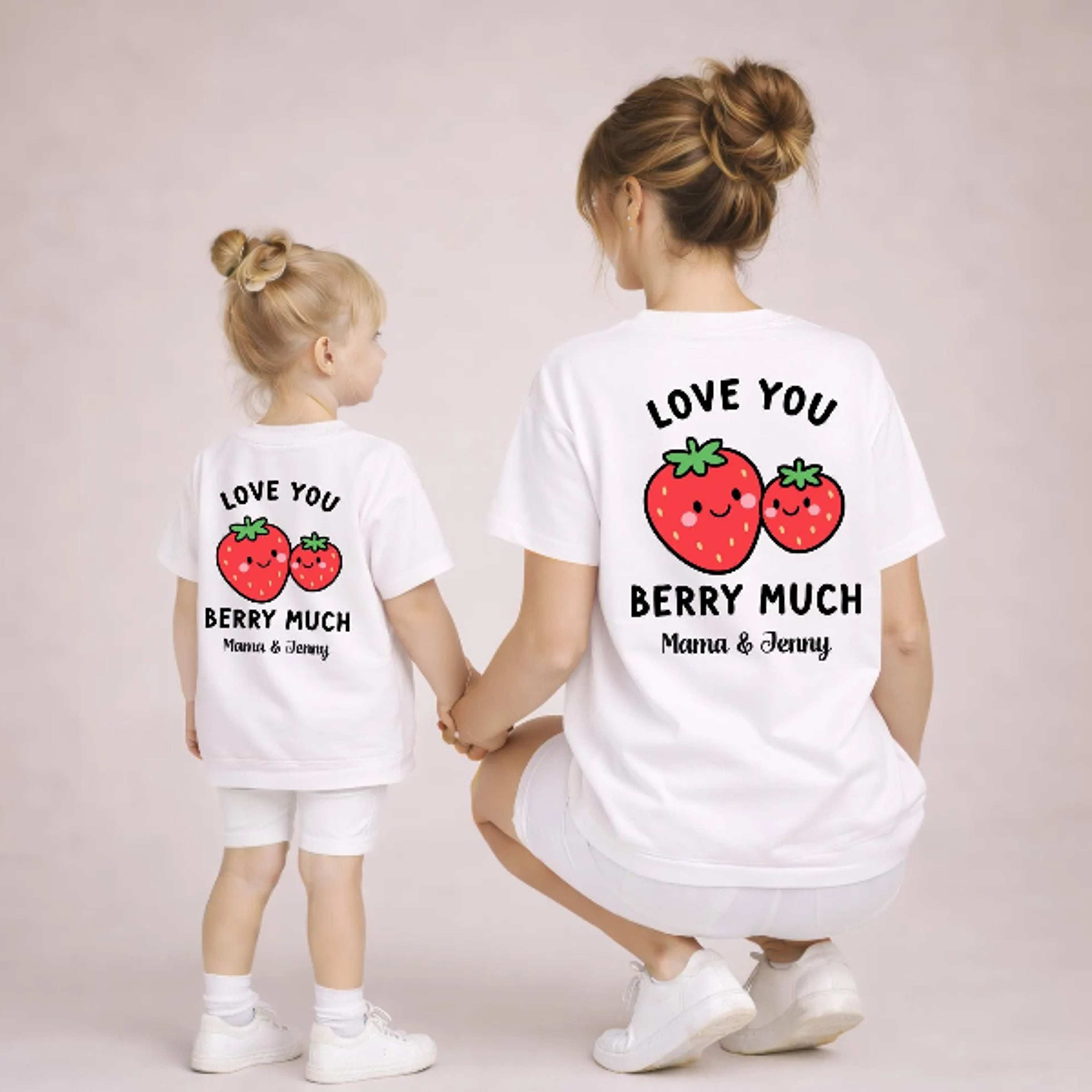 Love You Berry Much Matching Shirts Mommy And Me Strawberry Shirt Mama Mini Matching Outfit Mother  