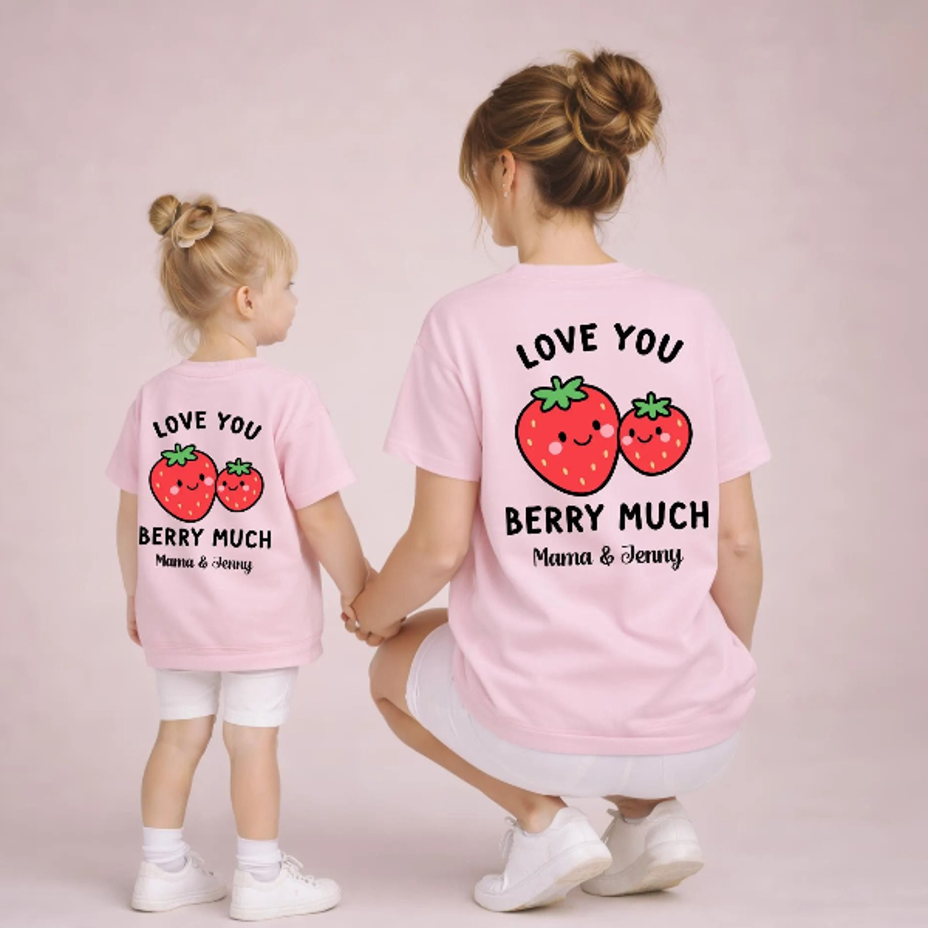 Love You Berry Much Matching Shirts Mommy And Me Strawberry Shirt Mama Mini Matching Outfit Mother  