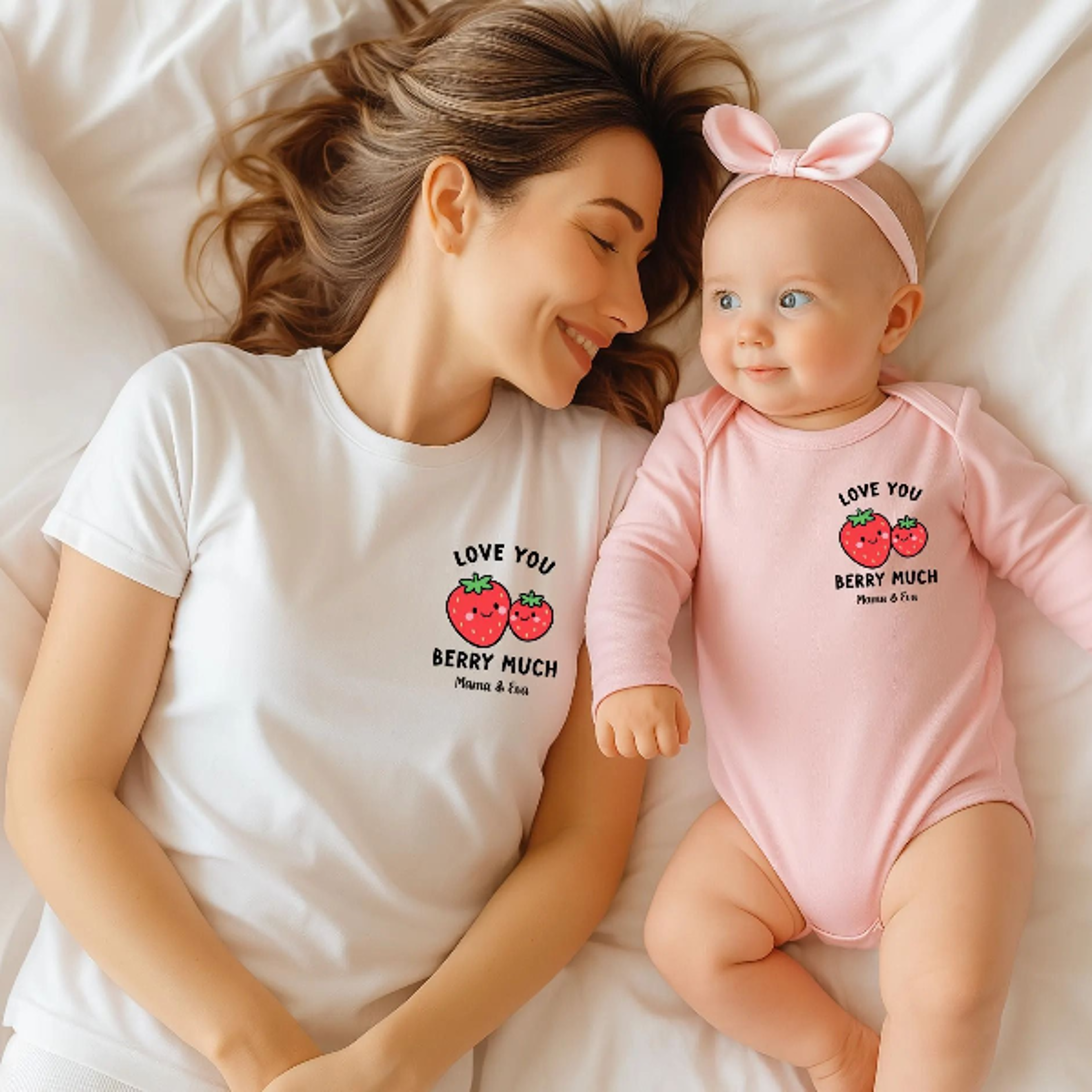 Love You Berry Much Matching Shirts Mommy And Me Strawberry Shirt Mama Mini Matching Outfit Mother  