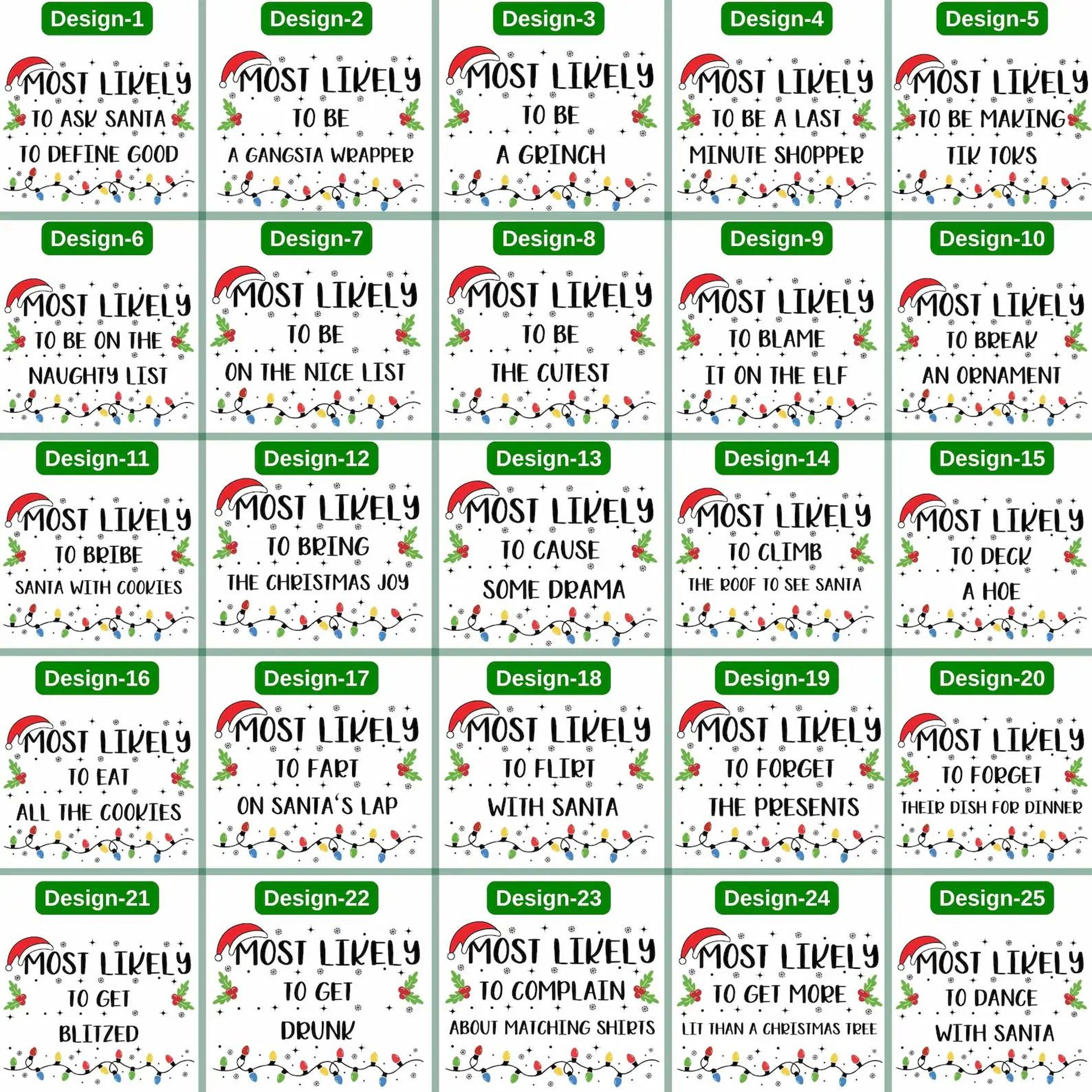 Funny Christmas Family Shirts Most Likely Christmas Tee Matching Family Christmas Shirts Custom Hol 2