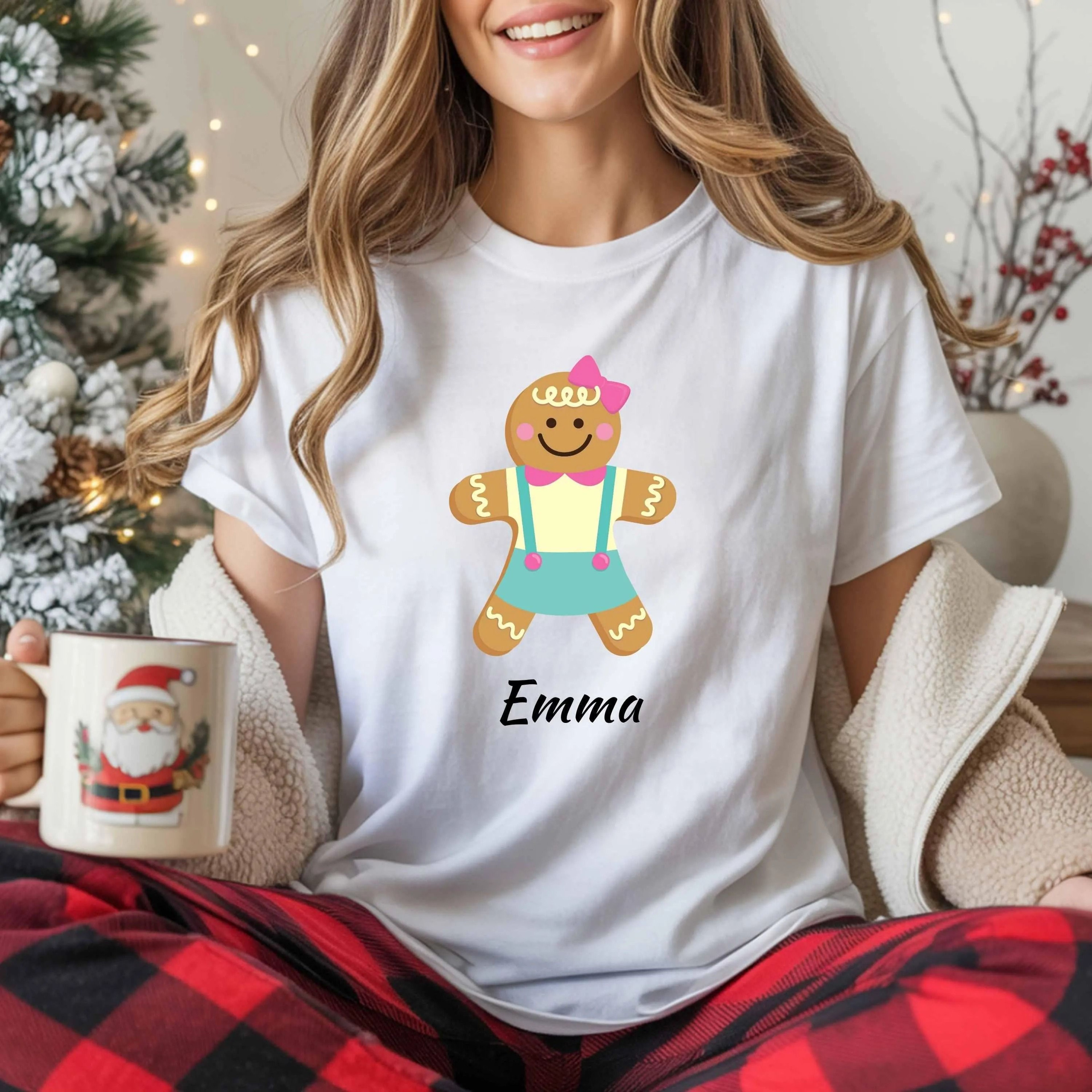 Personalized Gingerbread Family Shirts Custom Name Christmas Shirt Matching Family Christmas Tee Gi 3