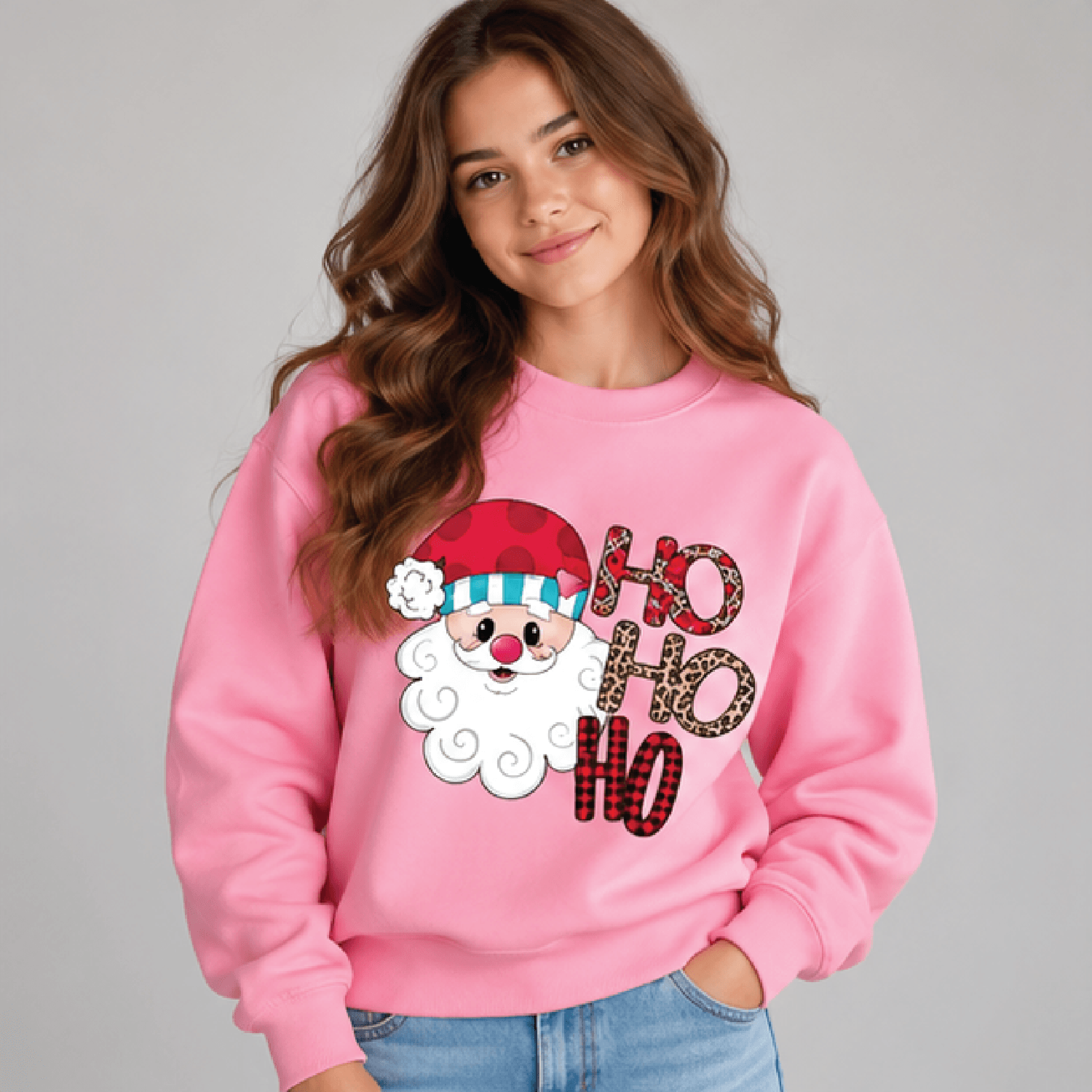 Merry Christmas Sweatshirt Kids Youth Unisex Festive Holiday Crewneck Cute Winter Christmas Graphic 2