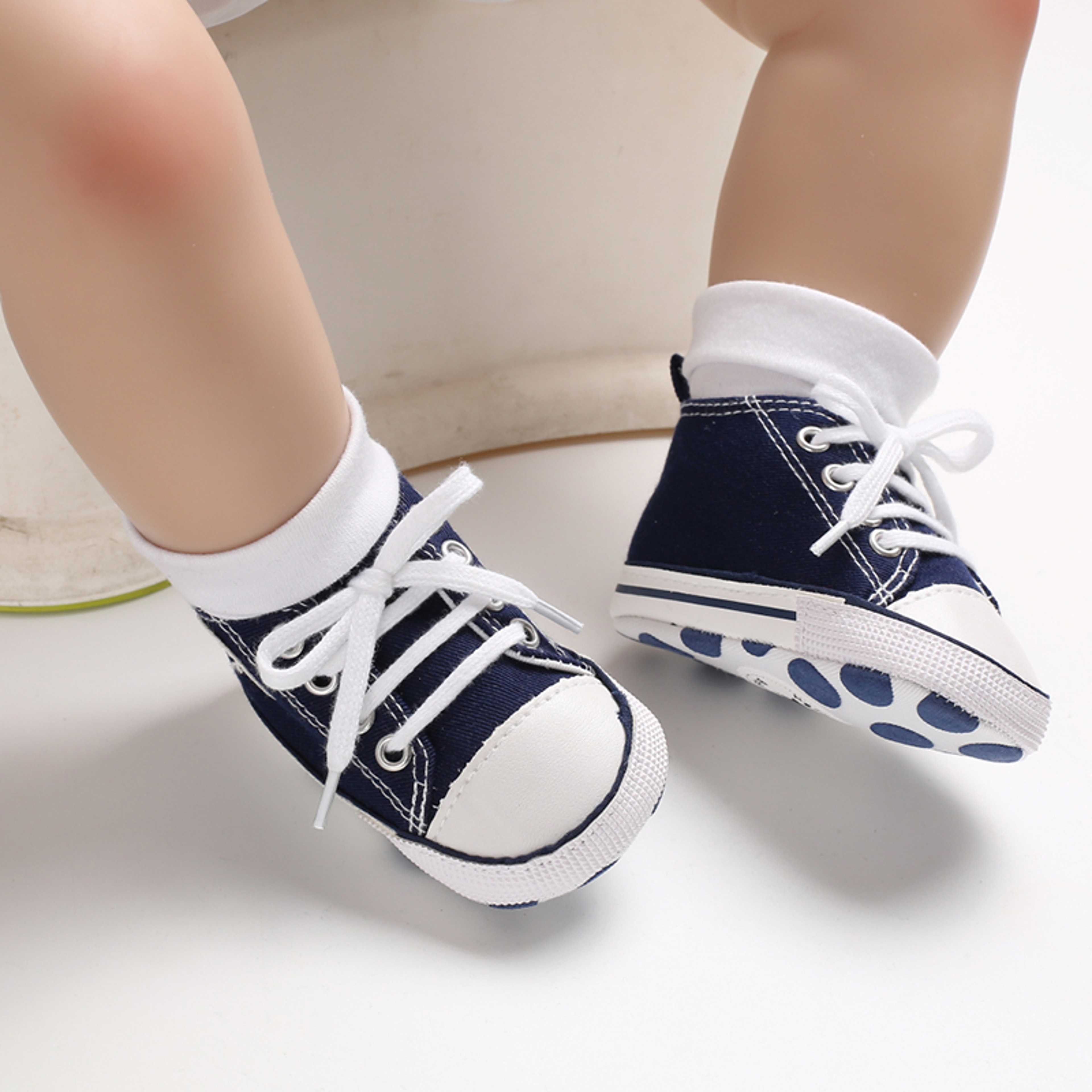 Infant Toddler Anti-slip Baby Shoes Baby Canvas Classic Sneakers Newborn Star Sports Shoes Baby Boys Girls First Walkers – view 4