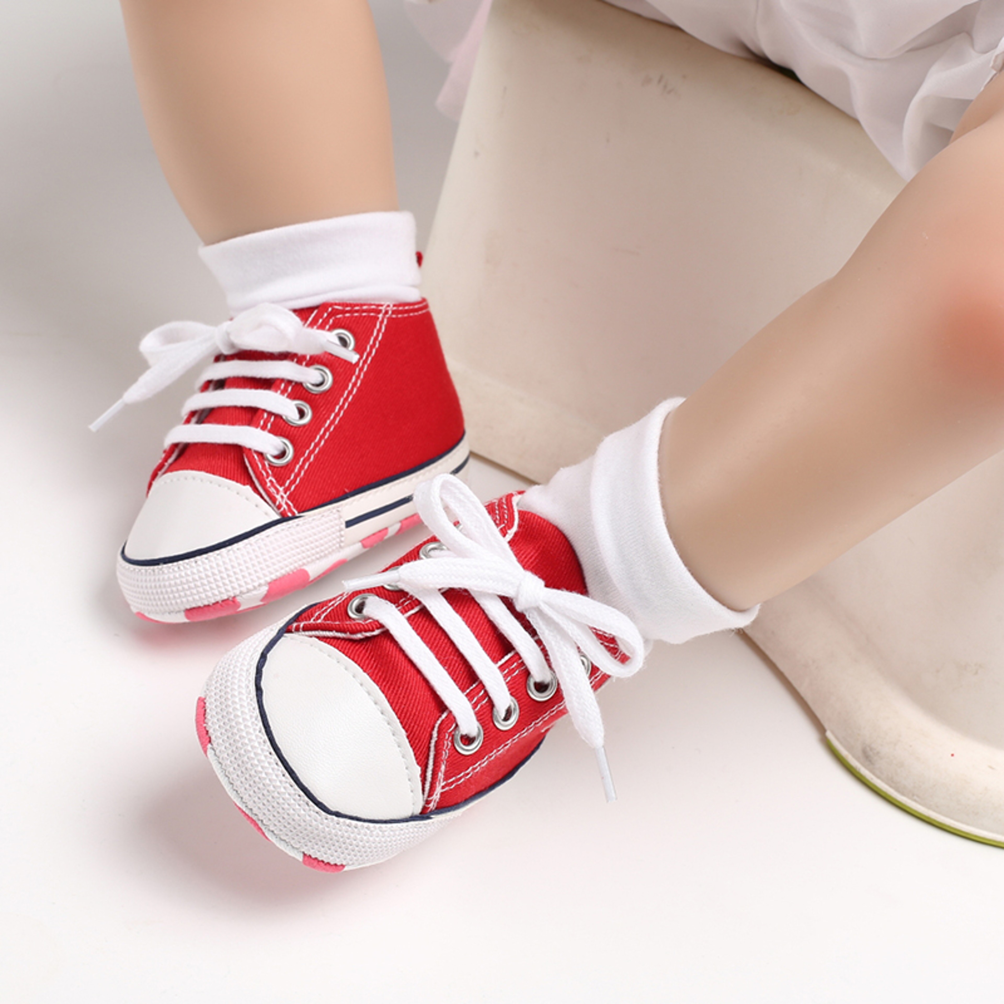 Infant Toddler Anti-slip Baby Shoes Baby Canvas Classic Sneakers Newborn Star Sports Shoes Baby Boys Girls First Walkers – view 8