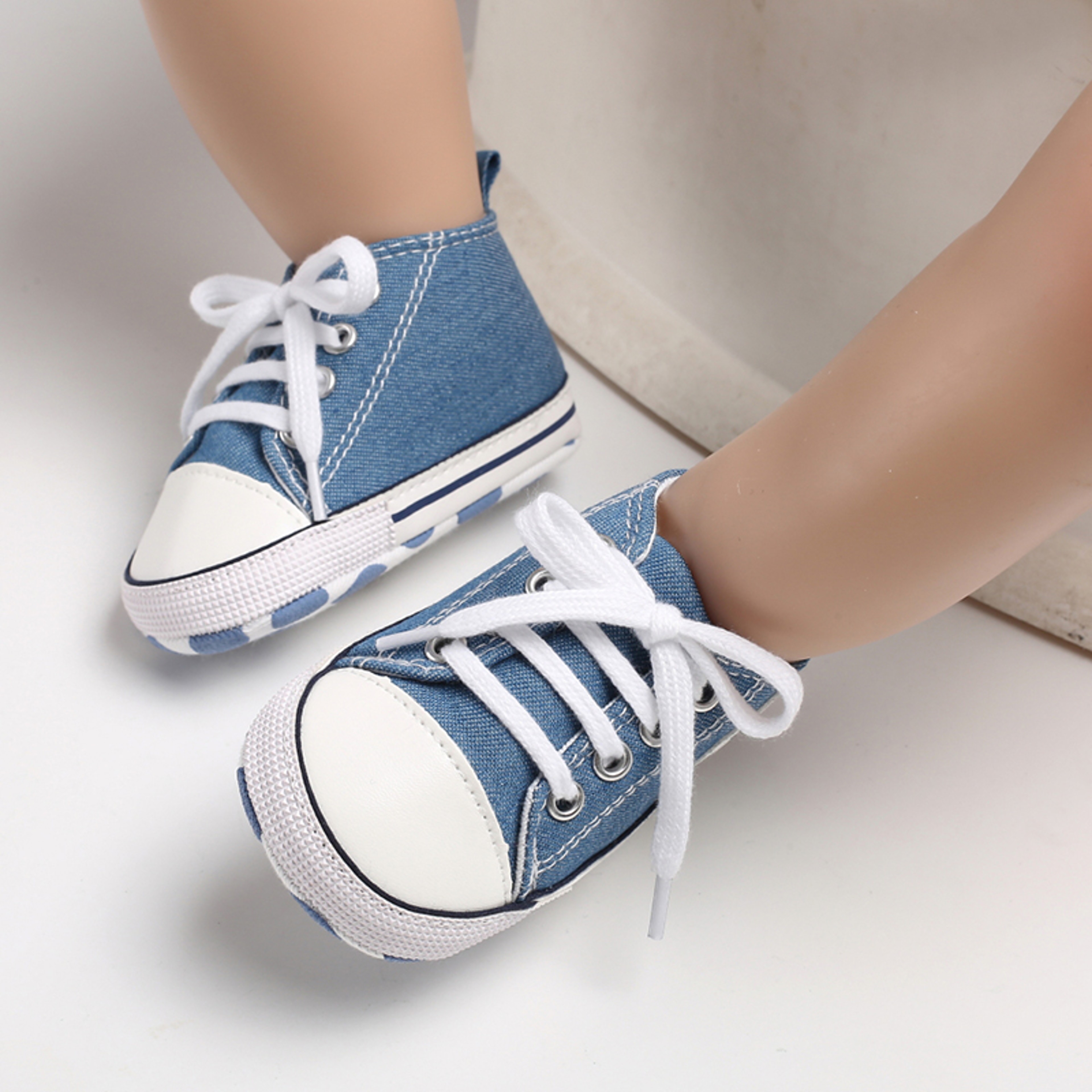 Infant Toddler Anti-slip Baby Shoes Baby Canvas Classic Sneakers Newborn Star Sports Shoes Baby Boys Girls First Walkers – view 9
