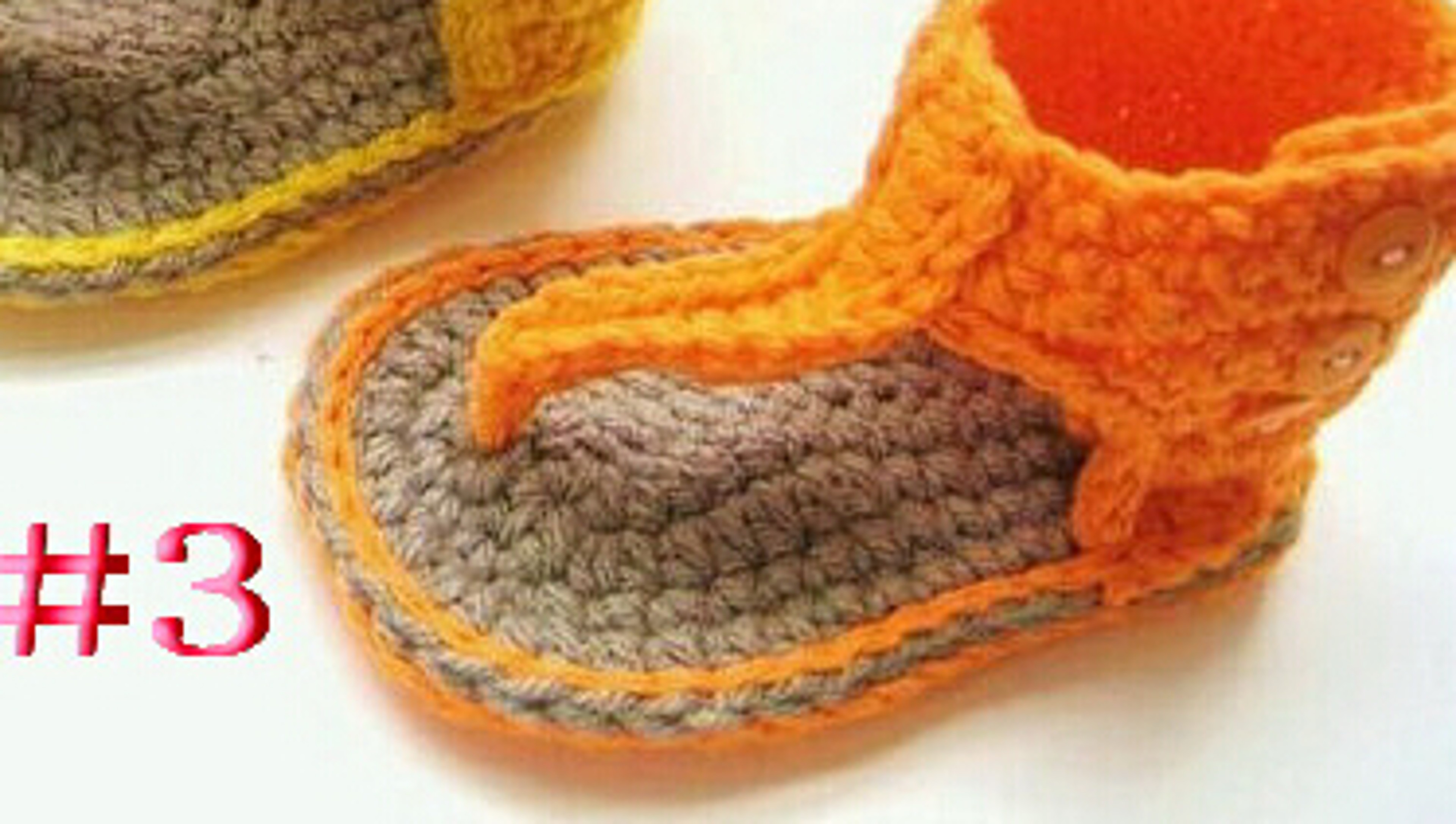Handmade Crochet Baby Flip Flop Sandals, Summer Baby Sandals with Puff Flowers, Cute Crochet Baby Sandals – view 3