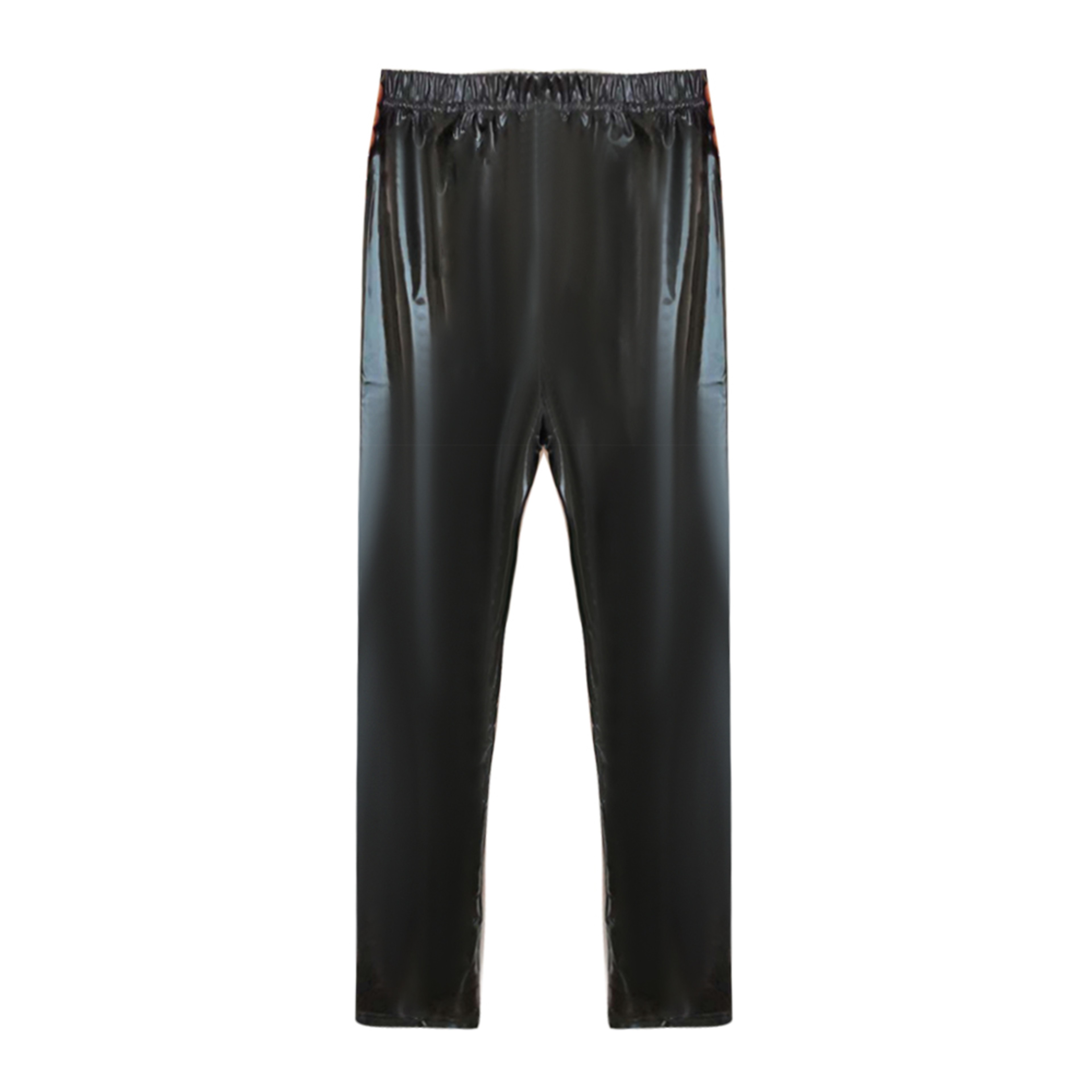 Mens PU Leather Wet Look Leggings Skinny Pouch Pants for Clubwear and Performance Style – view 6