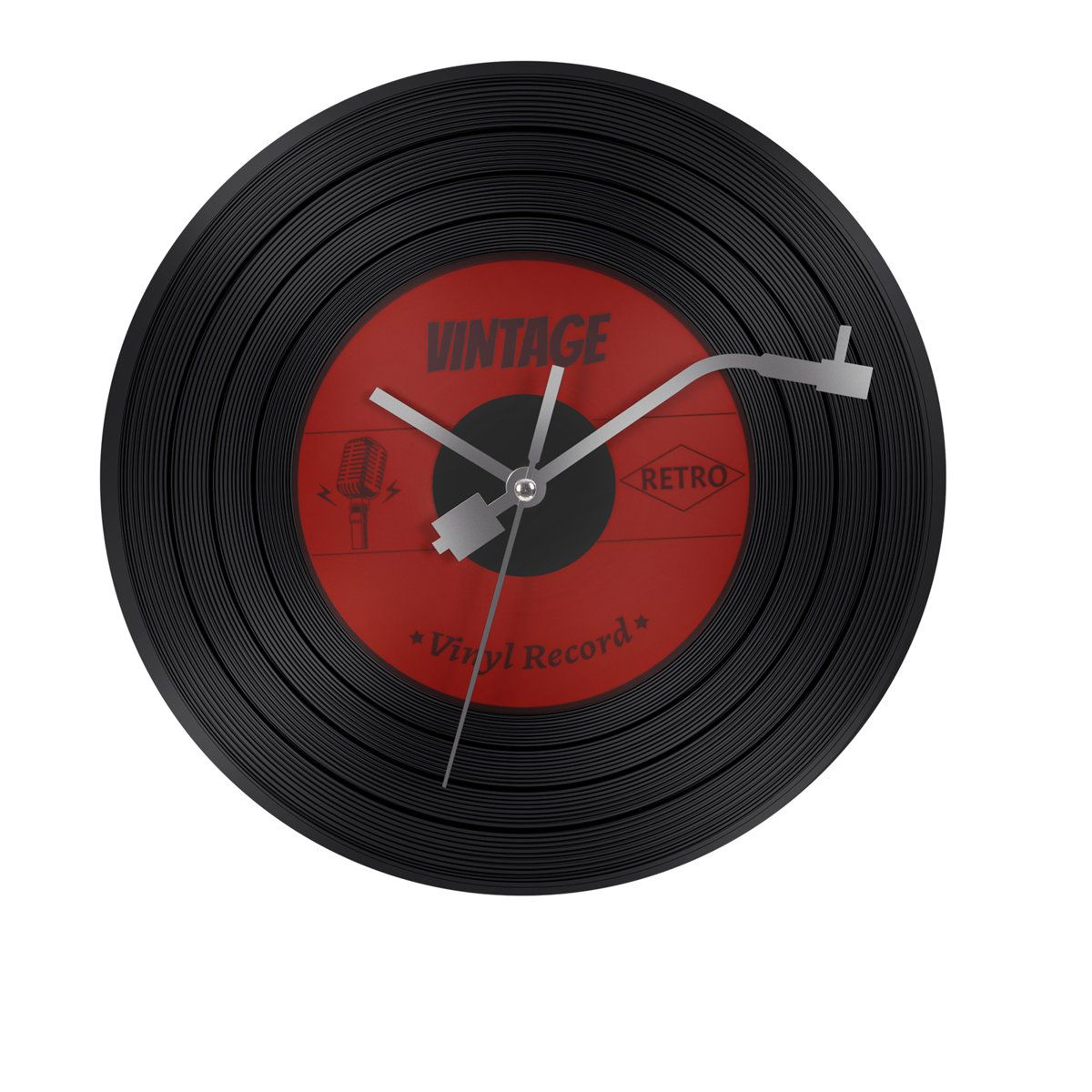 Retro Vinyl Record Wall Clock With Silent Quartz Movement 4