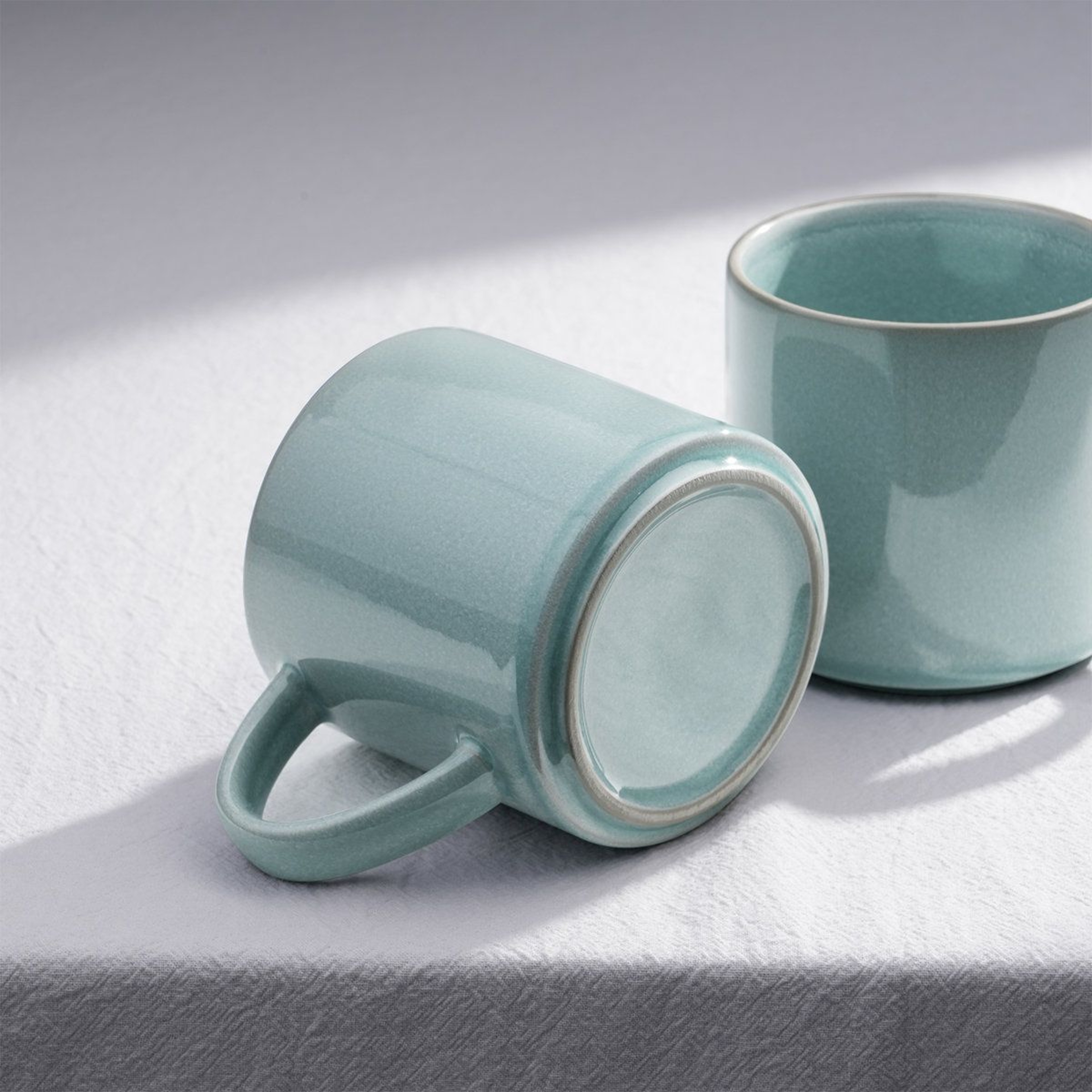 Artisan 14 Oz Stoneware Coffee Mug Set Of 4 With Reactive Glaze 0